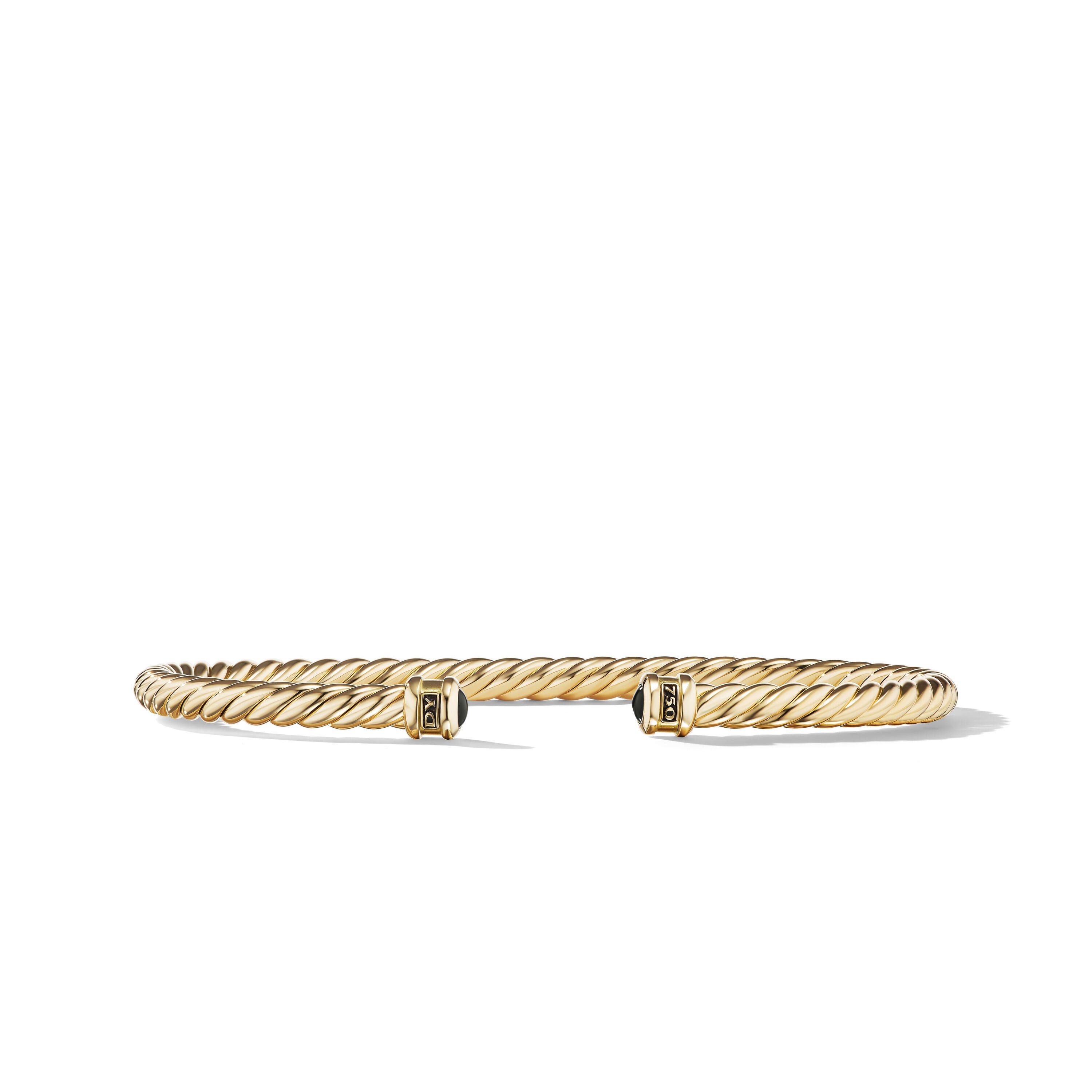 David Yurman o1w1db10526 B25758M /Size:S/Cable Cuff Bracelet in Golden Size ONE SIZE - 1 Thumbnail