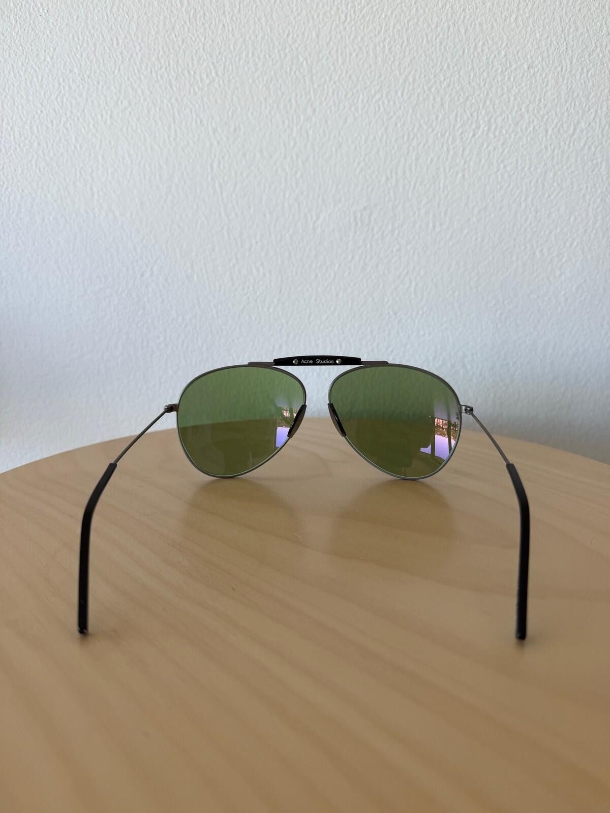 Acne Studios New acne studios howard aviator sunglasses silver green Size ONE SIZE - 6 Thumbnail