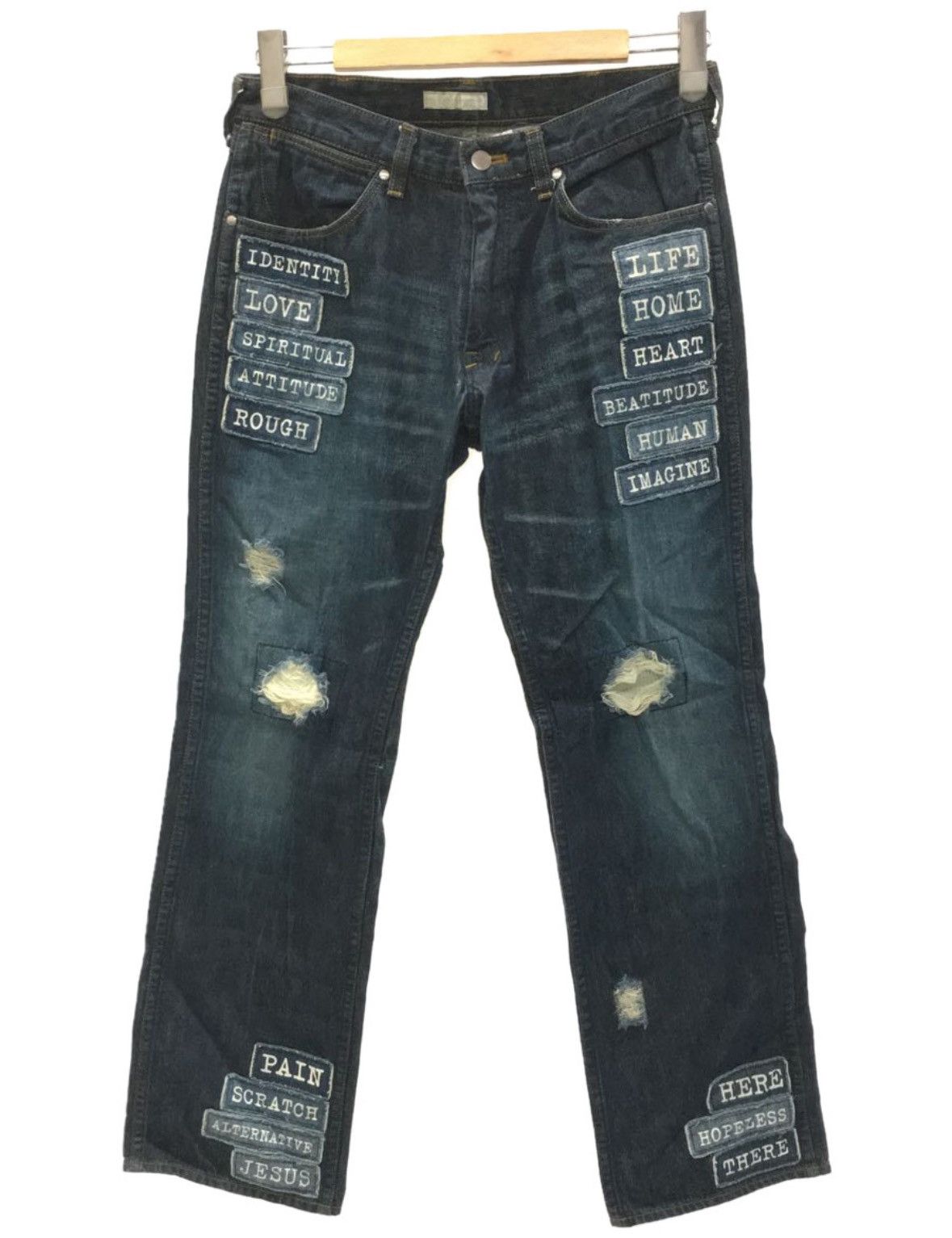 image of Number N Ine Number (N)Ine Ss02 Patchwork Jeans in Blue, Men's (Size 30)