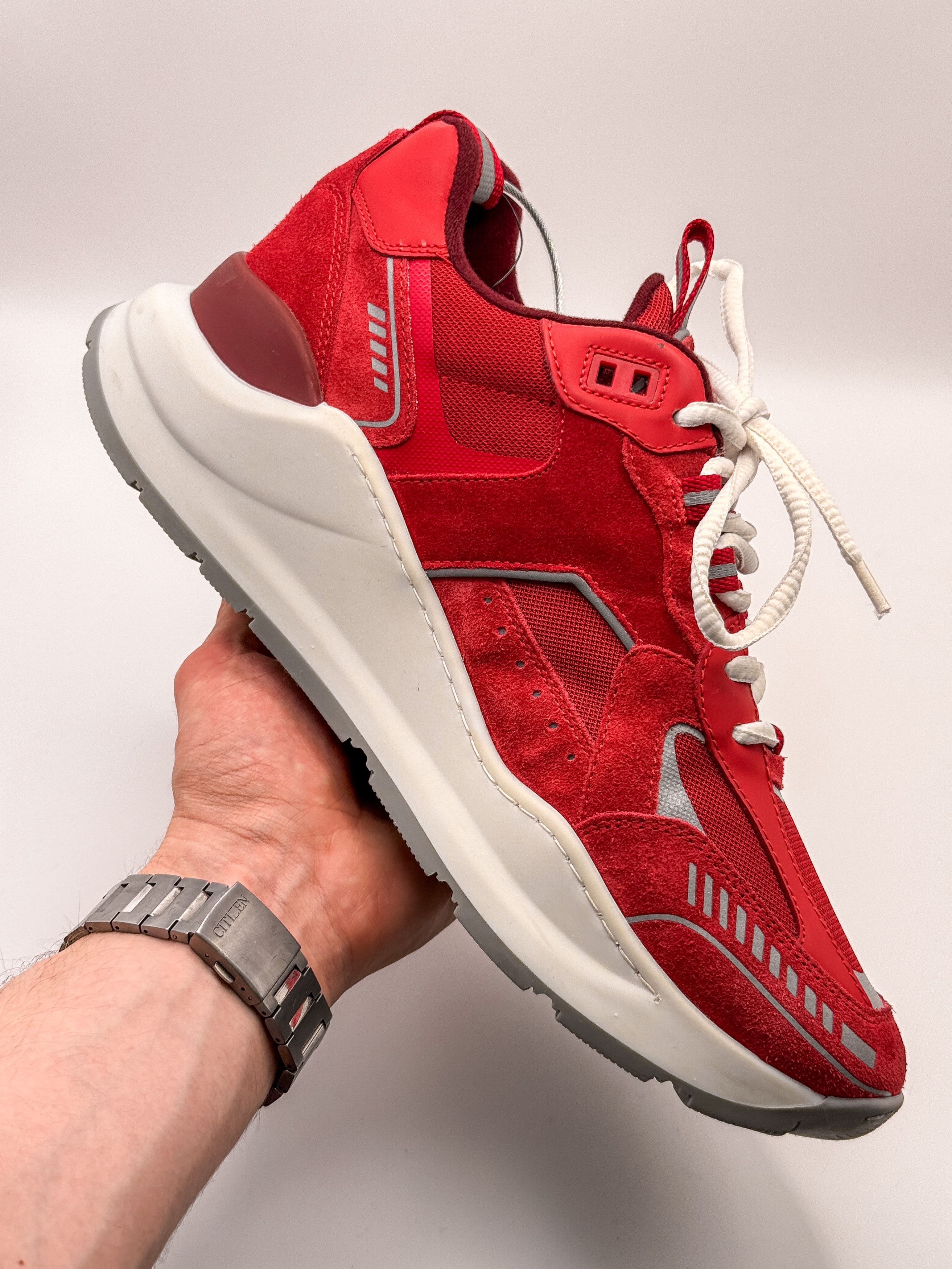 Burberry Burberry Logo Print Suede & Leather Chilli Red 2022 Size US 9 / EU 42 - 8 Thumbnail