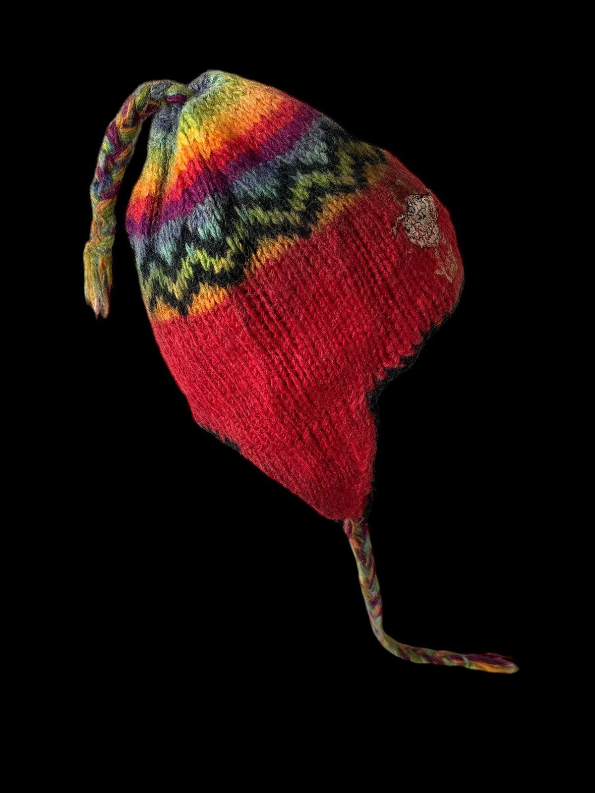 Japanese Brand × Kapital × Vintage Hippies Style Crochet knitt wool Beanie Hats Size ONE SIZE - 5 Thumbnail