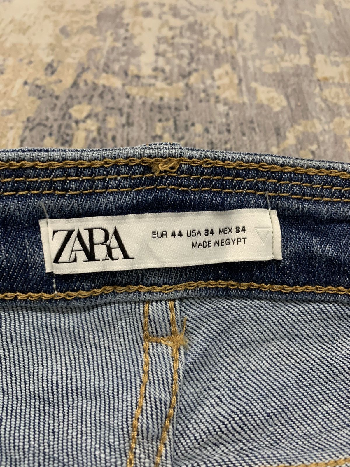 Designer × Jean × Zara Zara Thrasher Skinny-Fit Distressed Jeans 34x30 Size US 34 / EU 50 - 16 Thumbnail