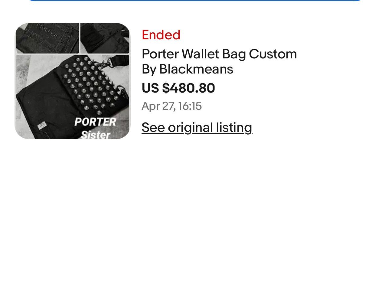 Porter Rare PORTER x SISTER Studded Custom by BLACKMEANS Wallet Bag |  Grailed