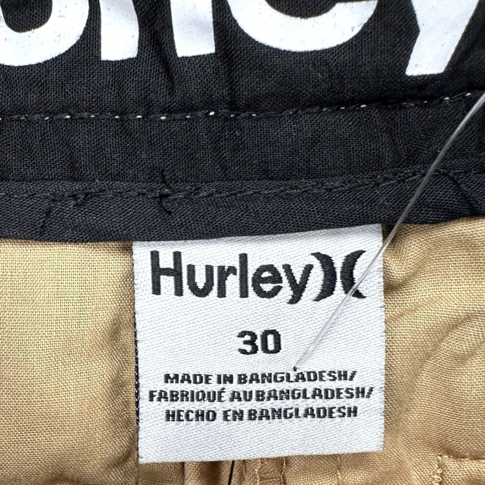 Hurley Hurley Mens Cotton Walk Shorts 30 Tan Casual Khaki Stretch Flat Front Pocket NEW Size US 30 / EU 46 - 3 Thumbnail