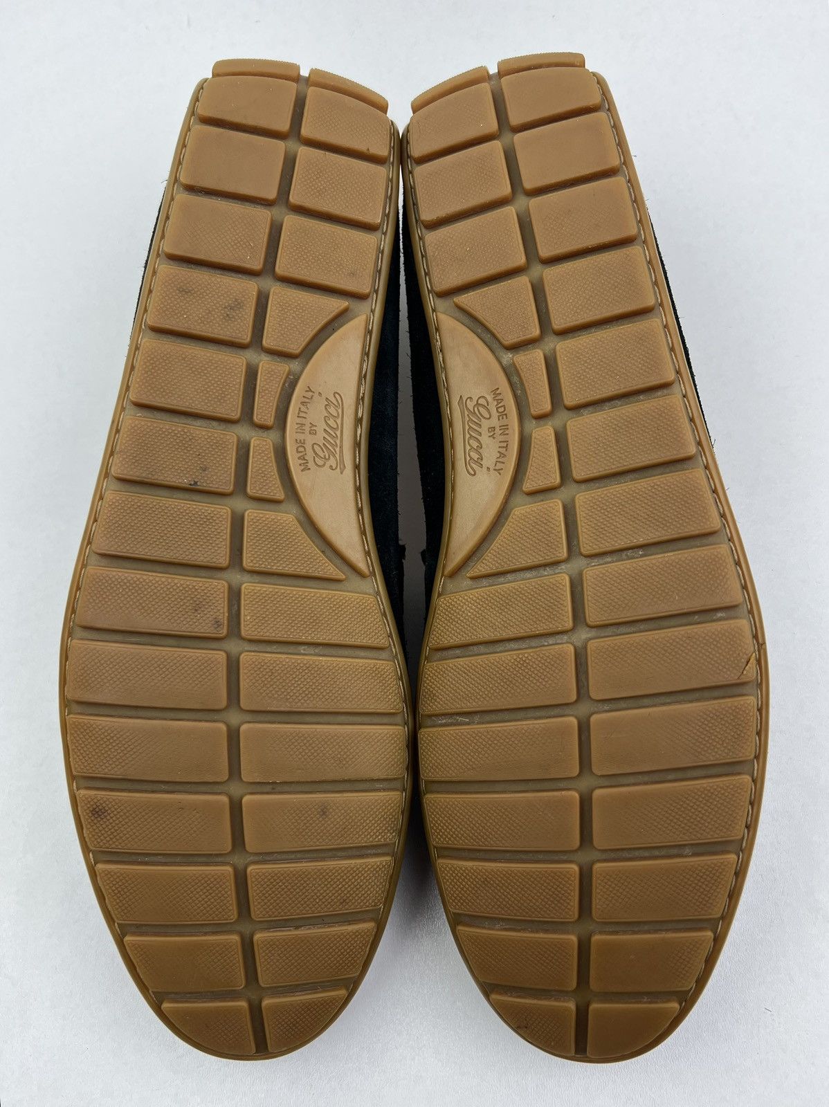 Gucci GUCCI Suede Driving Moccasins GG Logo Size US 12 / EU 45 - 13 Thumbnail