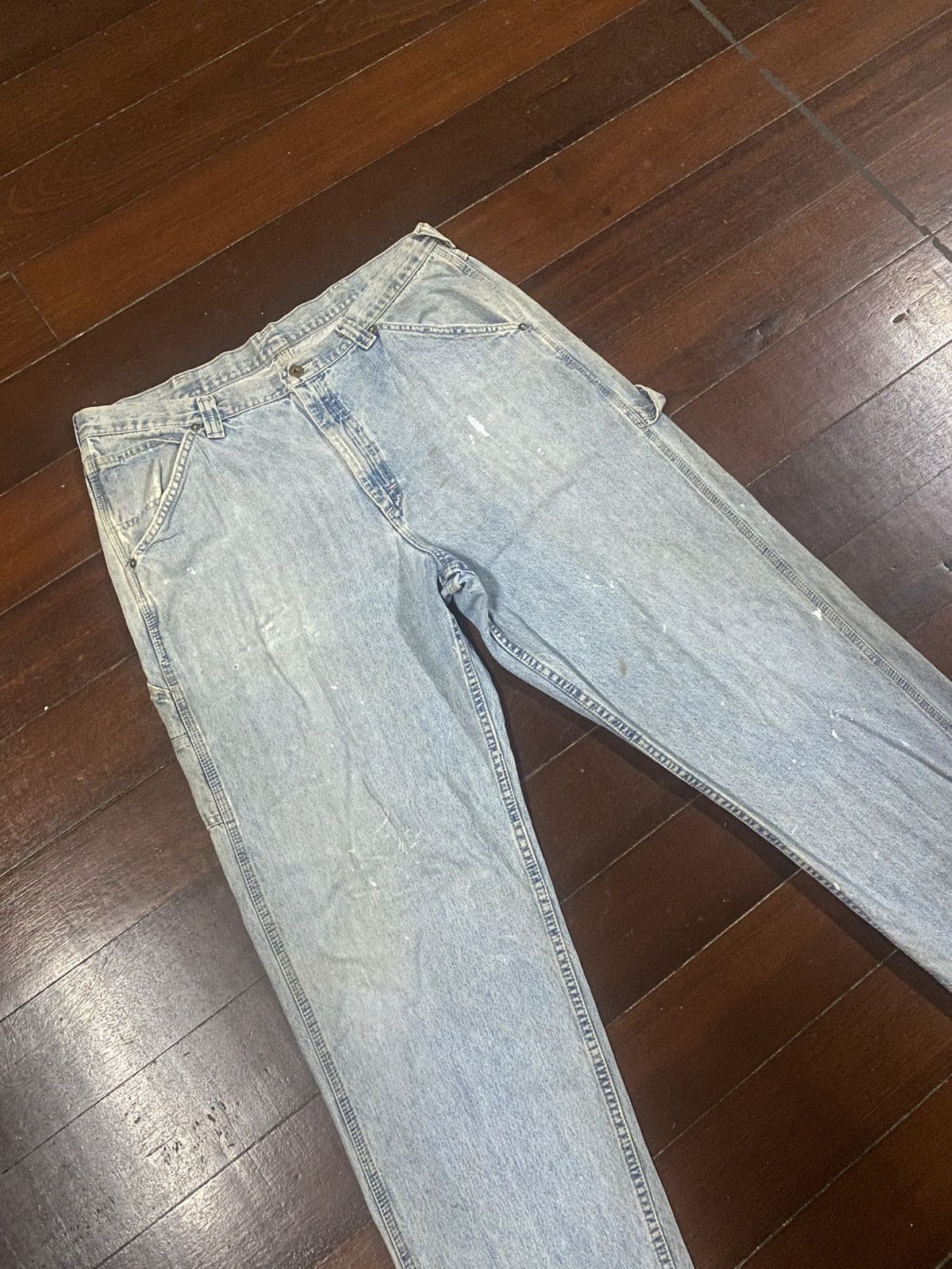 Japanese Brand VINTAGE DENIM CARPENTER DETROIT CHORE JEANS LEE DUNGAREES Size US 39 - 6 Thumbnail