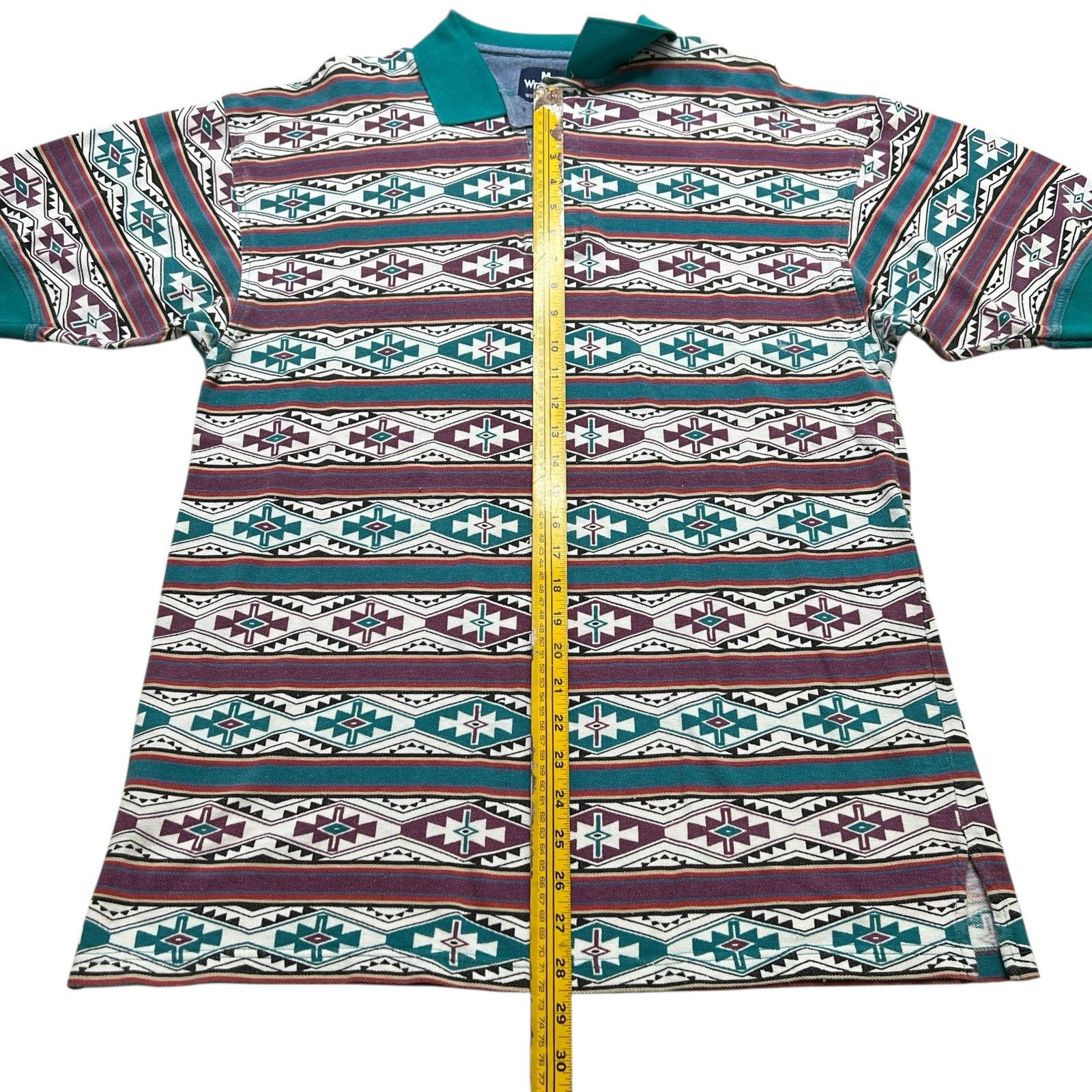 Wrangler Vintage Wrangler Western Shirts Polo Shirt Men’s M Aztec Size US M / EU 48-50 / 2 - 5 Thumbnail