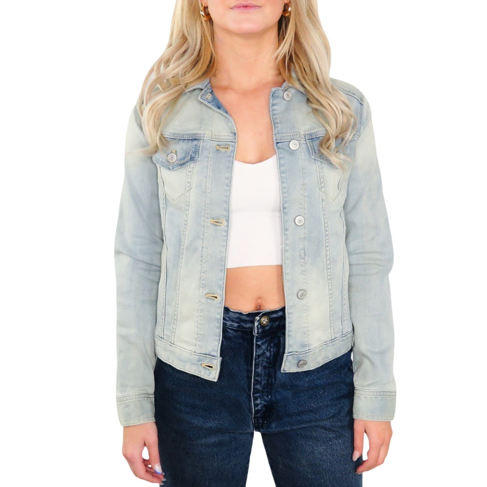 Express Express Jean Jacket Classic Denim Jacket Fitted XS Size XS / US 0-2 / IT 36-38 - 1 Thumbnail