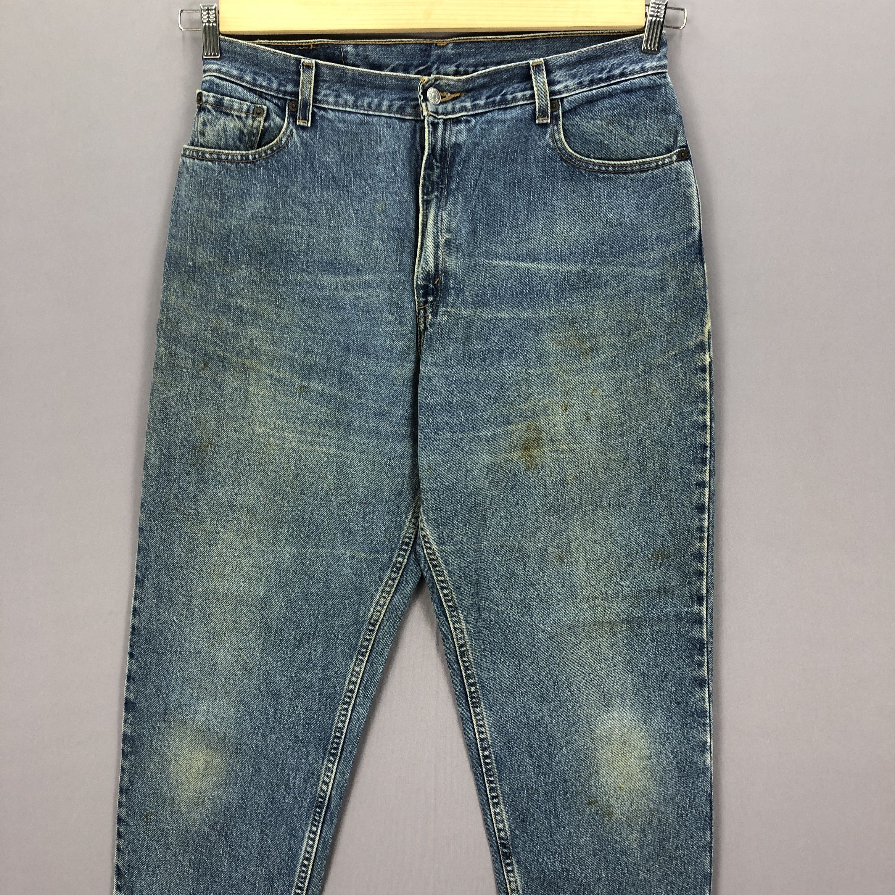 Levi's Vintage 90s Levis Stonewash Jeans Levi's Baggy Tapered Denim Size US 32 / EU 48 - 3 Thumbnail
