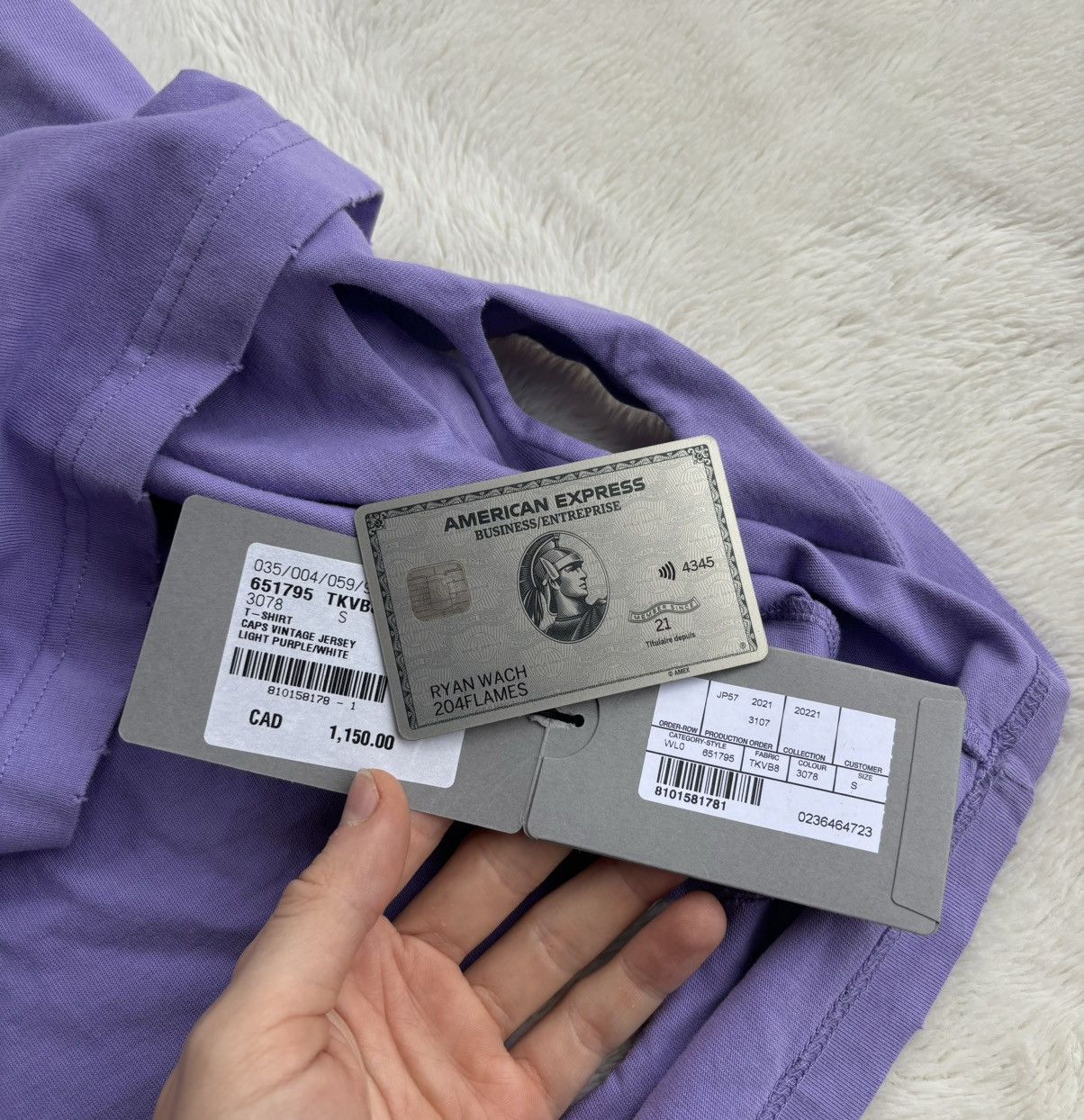 Balenciaga Balenciaga Purple Distressed Logo Tee Size US XXL / EU 58 / 5 - 3 Thumbnail