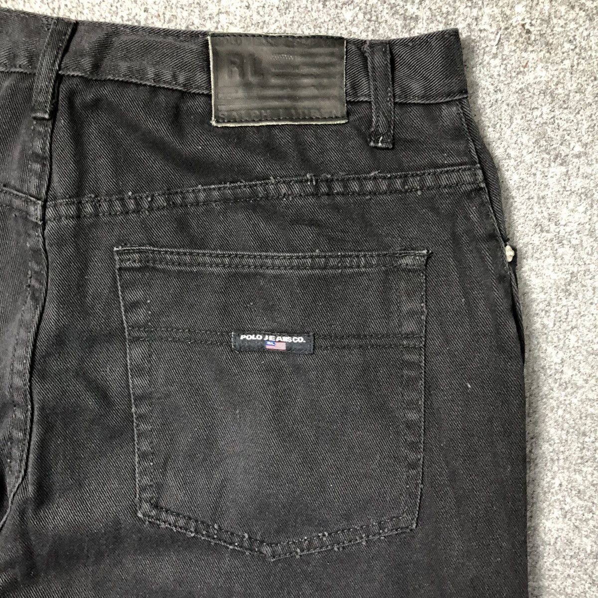 Ralph Lauren 💢Rare💢 Vintage RL RALPH LAUREN Baggy Denim Jeans Size US 36 / EU 52 - 13 Thumbnail