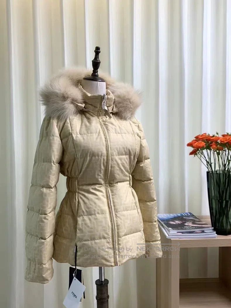Fendi Fendi Logo Embellished Two-Way Hooded Down Jacket Size 4XL / US 24-26 - 2 Thumbnail