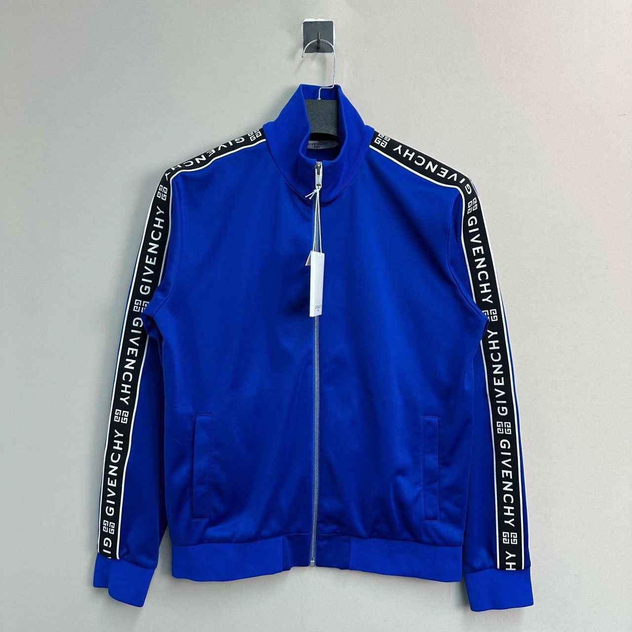 Givenchy givenchy blue zip-up jacket with logo details Size US L / EU 52-54 / 3 - 1 Thumbnail