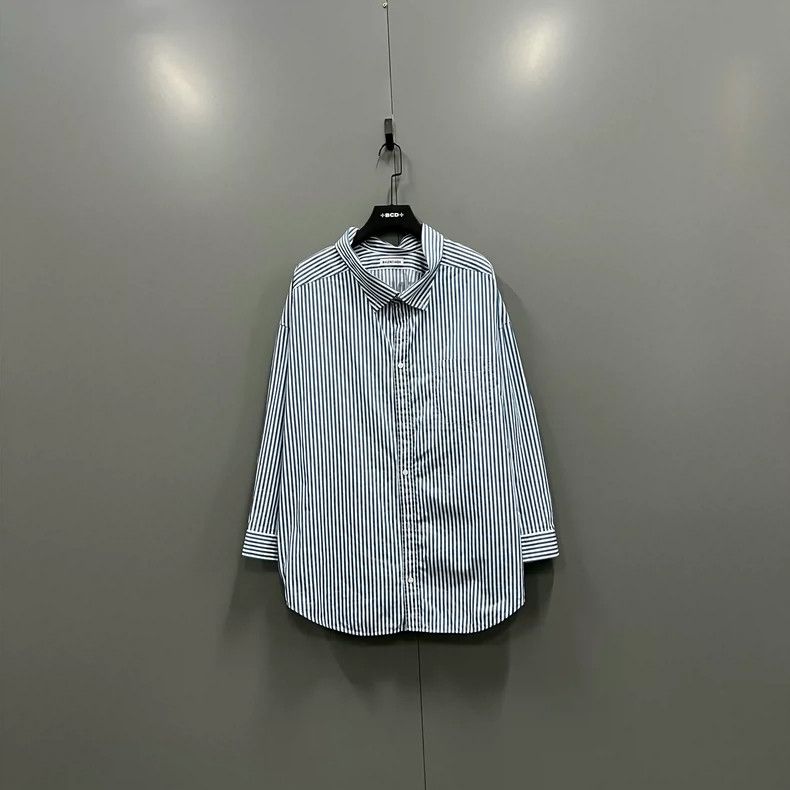 Balenciaga Balenciaga size 34 Back Logo Striped Shirt Size S / US 4 / IT 40 - 1 Thumbnail