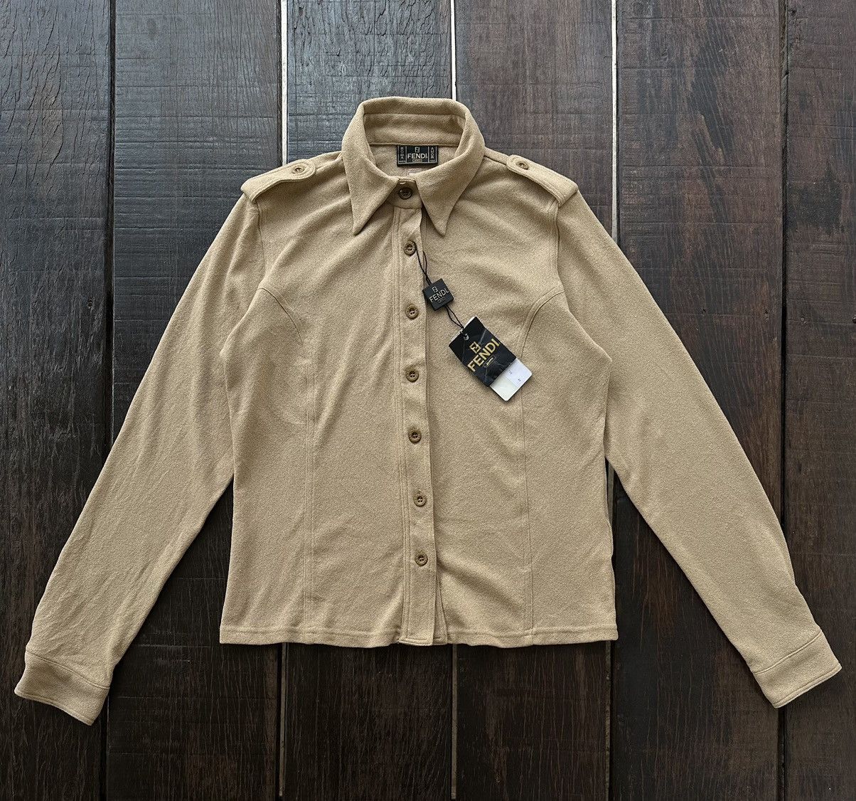 Fendi Fendi long sleeve brown Size S / US 4 / IT 40 - 1 Thumbnail