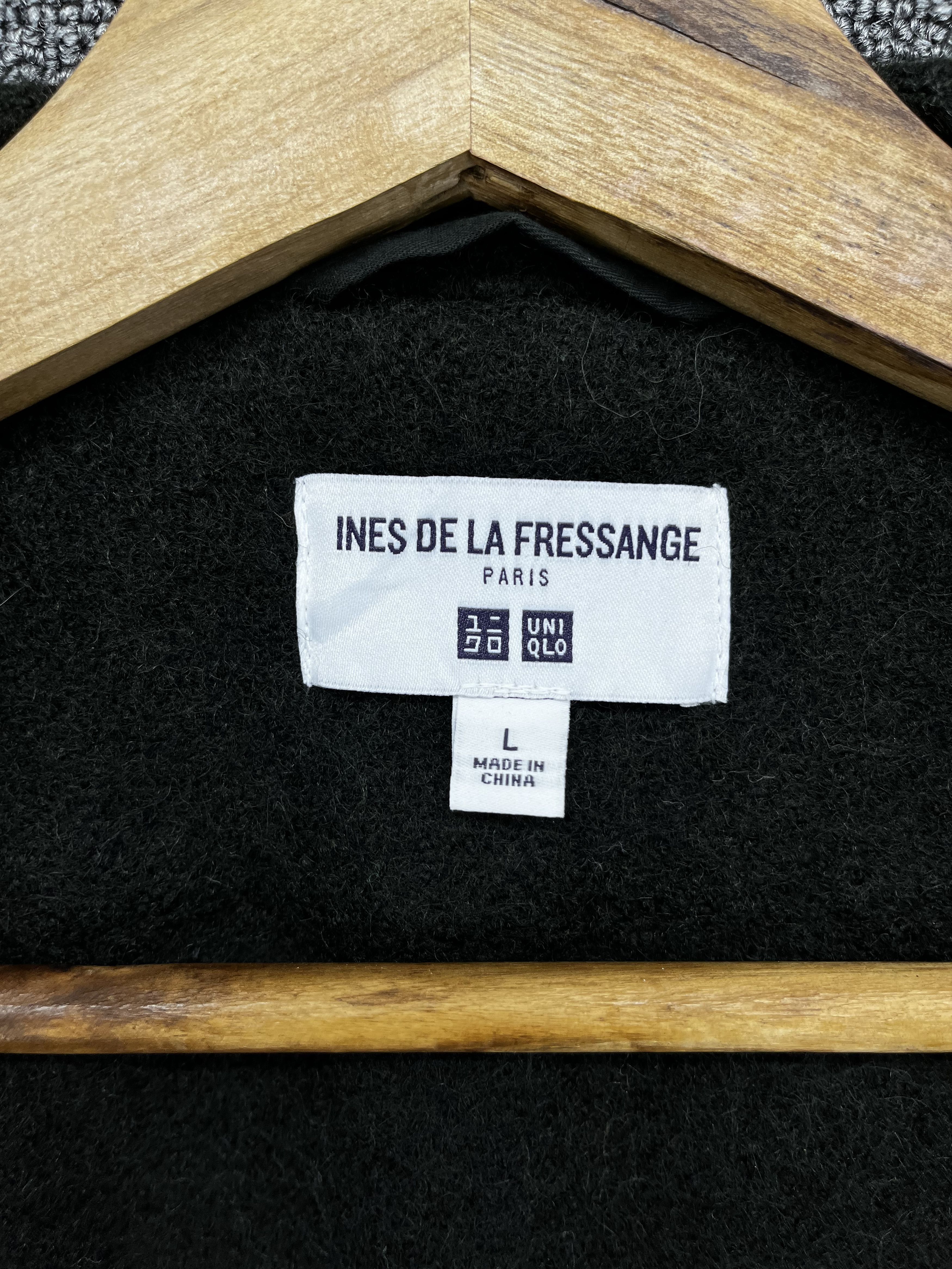Japanese Brand Ines De La Fressange Paris Uniqlo Button Up Rare Wool Jacket Size L / US 10 / IT 46 - 6 Thumbnail