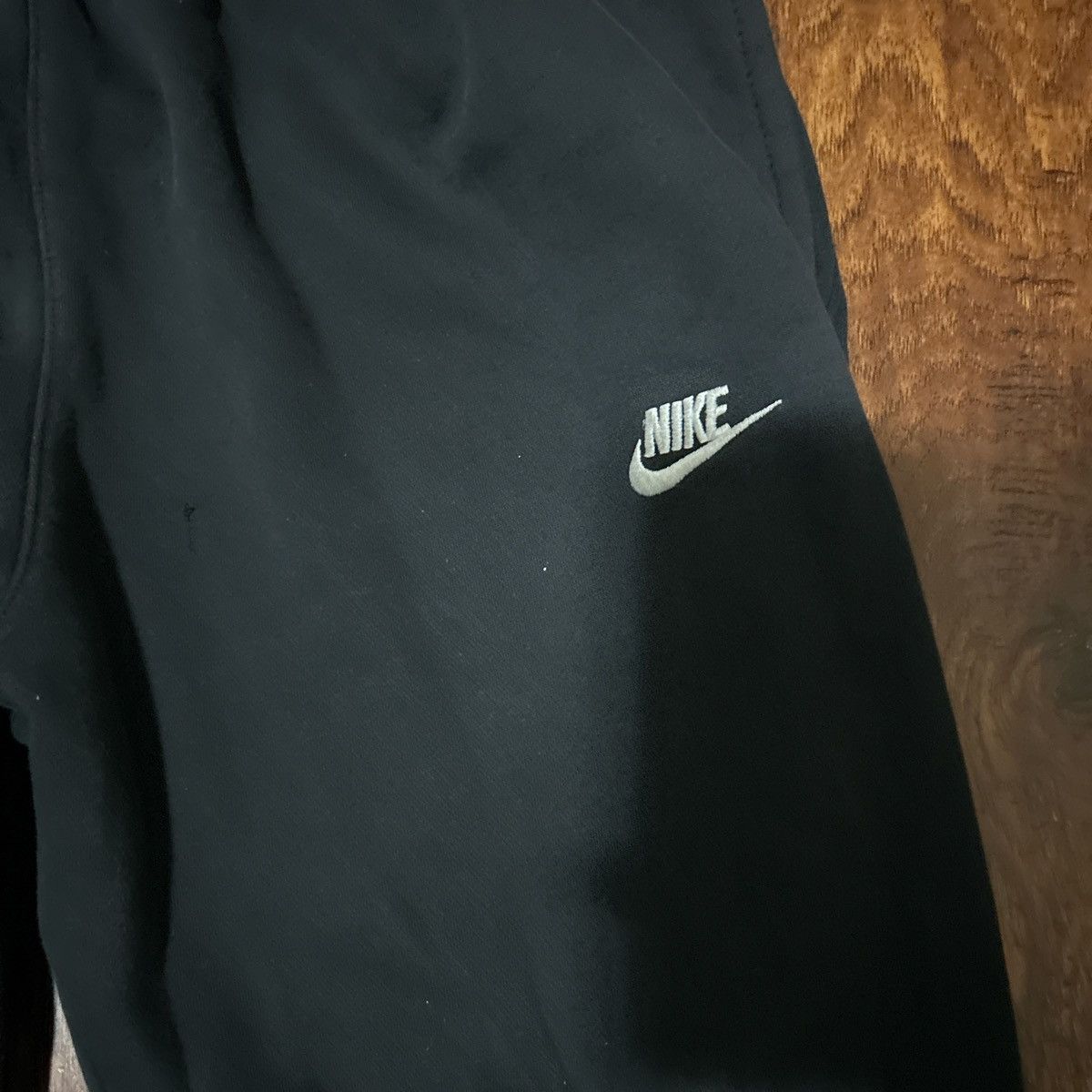 Nike Black nike sweatpants with white Nike sign Size US 31 - 2 Thumbnail