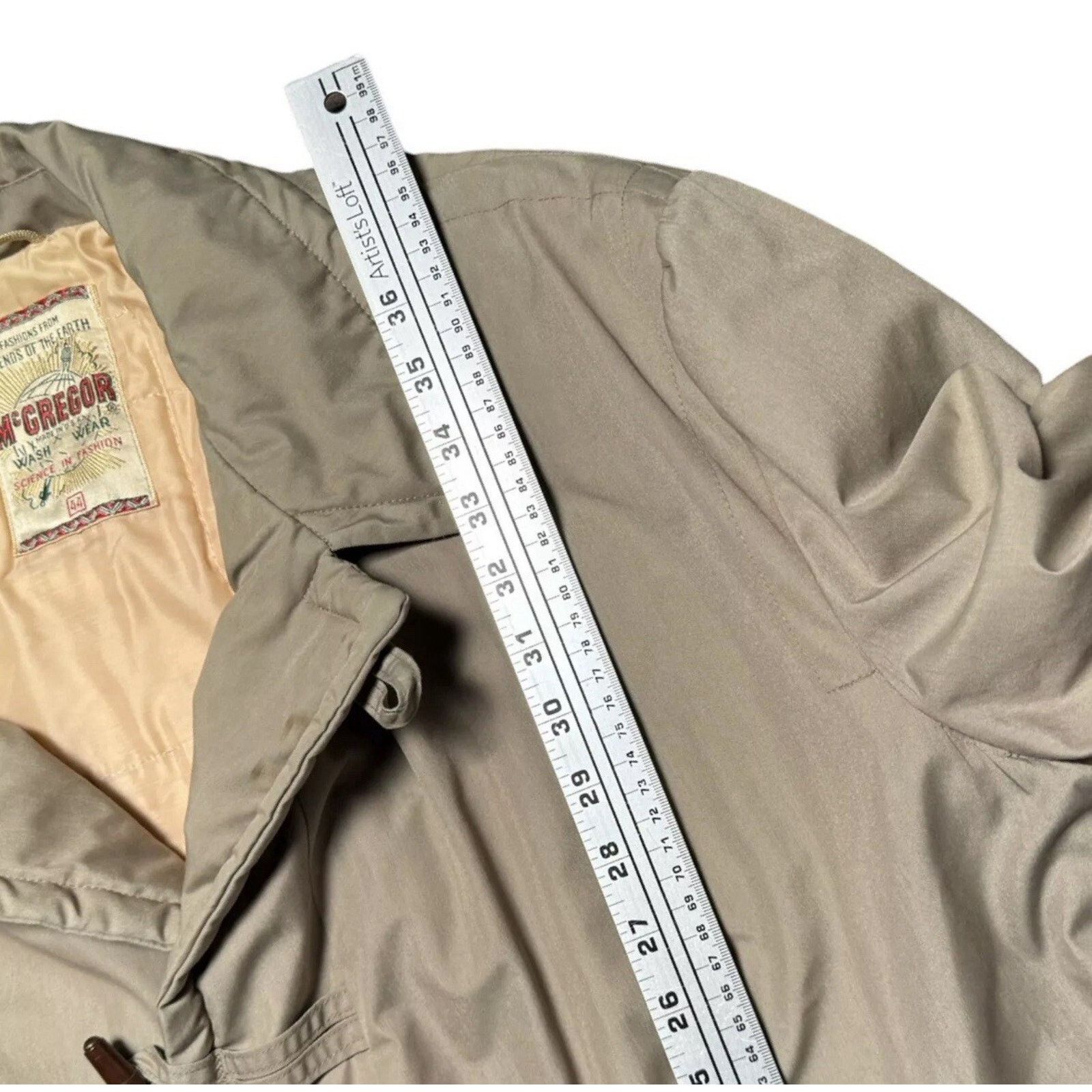 McGregor Vintage Mcgregor Beige Trench Coat Quilt Lined Talon 44 USA Size US L / EU 52-54 / 3 - 5 Thumbnail