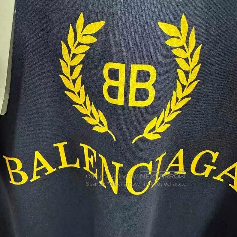 Balenciaga Balenciaga Navy blue wheat pattern short sleeve, size S Size US S / EU 44-46 / 1 - 3 Thumbnail