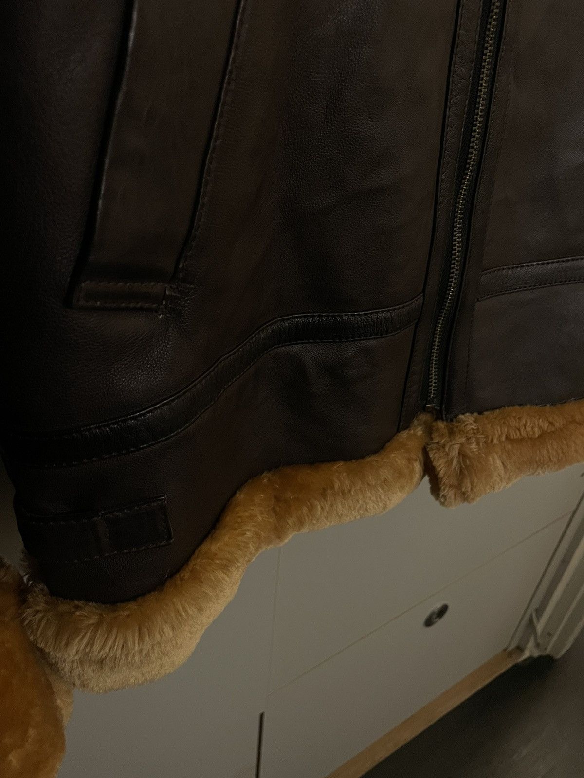 Vintage Vintage Leather Jacket - Shearling Jacket Size US S / EU 44-46 / 1 - 4 Thumbnail