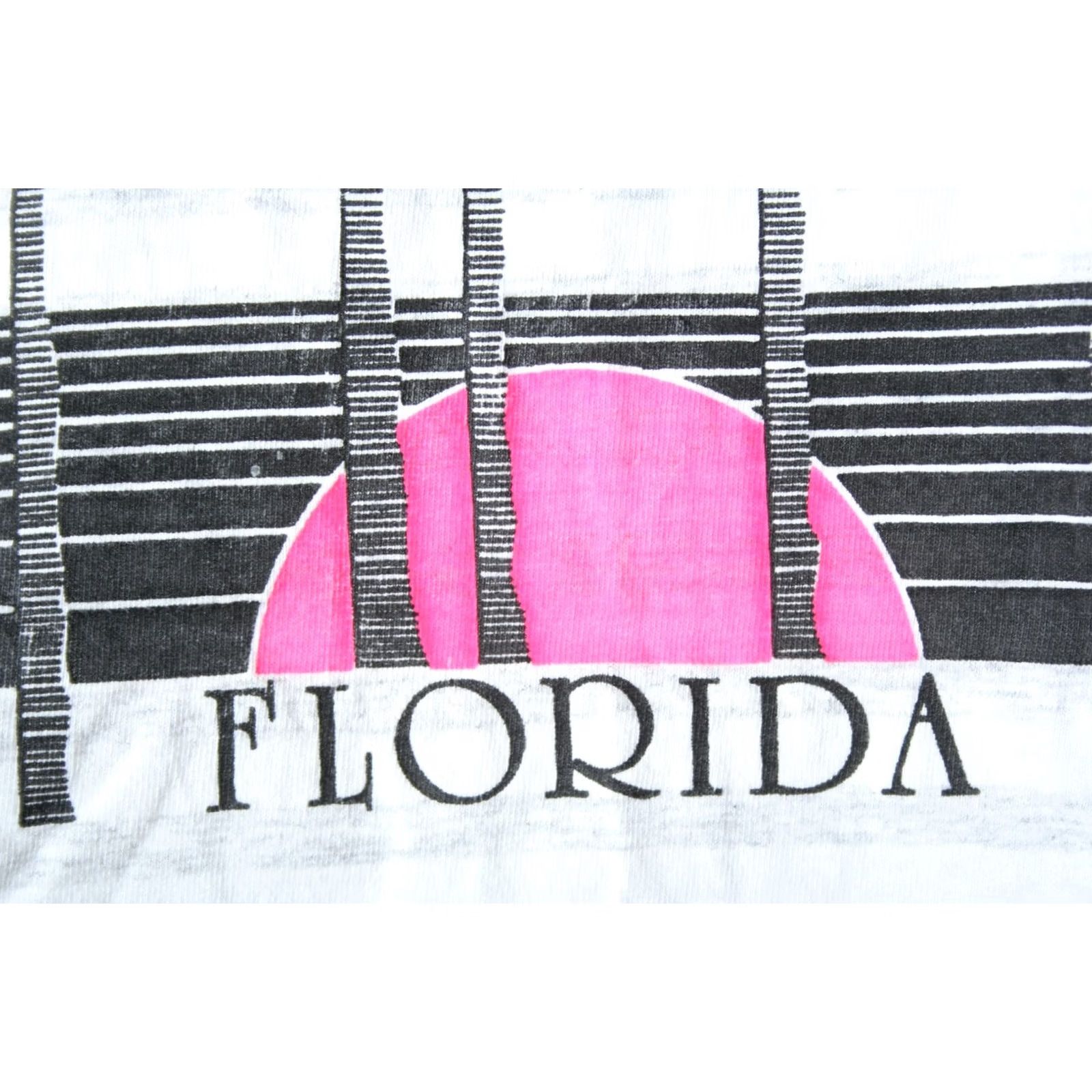 Vintage Vintage Kingstree Classic Air Waves Florida Single Stitch T-Shirt Sz. L M/L Short Sleeve Mens Cotton Graphic 1990s (Fits M/L) Size US M / EU 48-50 / 2 - 4 Thumbnail
