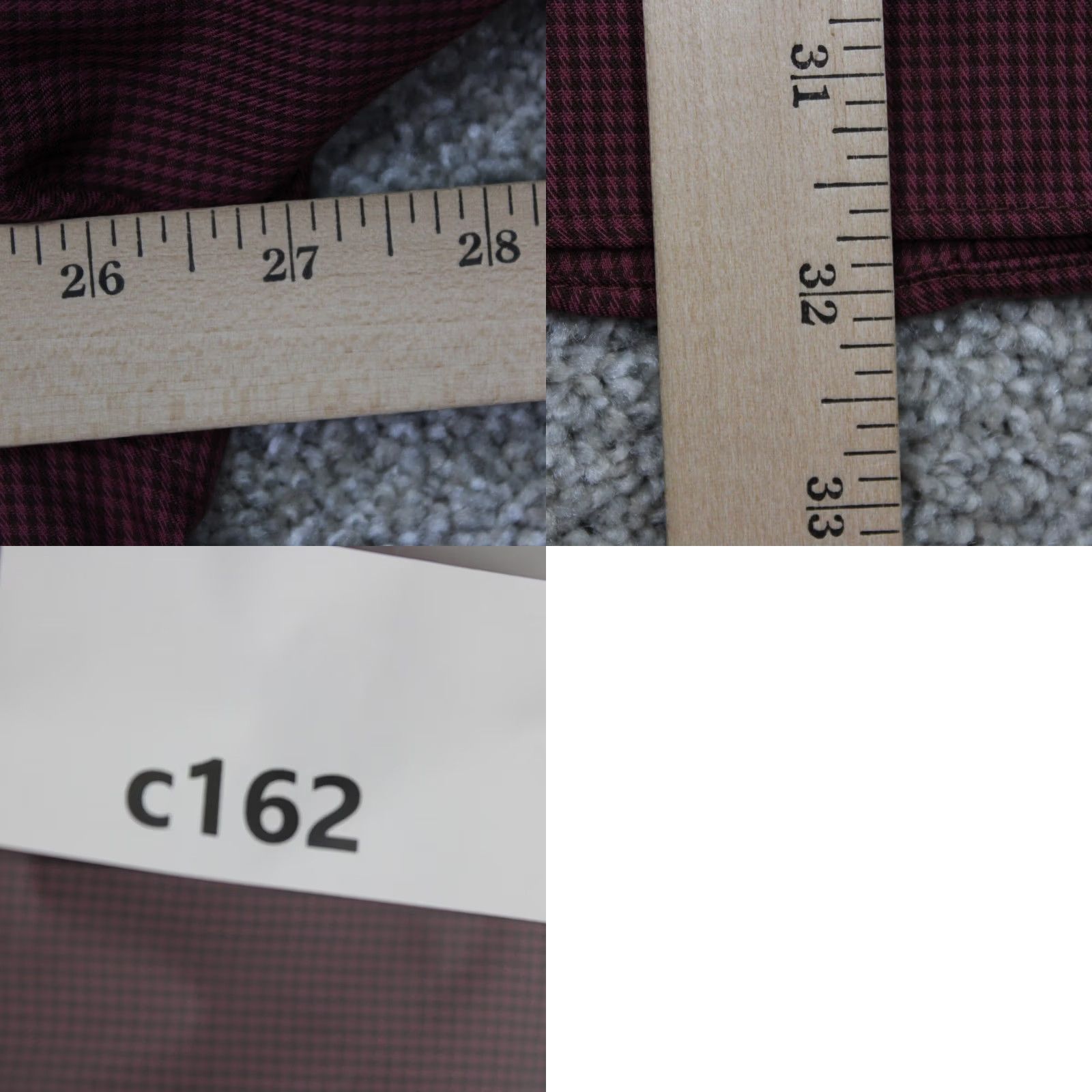 Vintage Structure Dress Shirt Mens 17-17 1/2, 32/33 XL Red Modern Fit Cotton/Poly L/S Shirt Size 48R - 9 Thumbnail