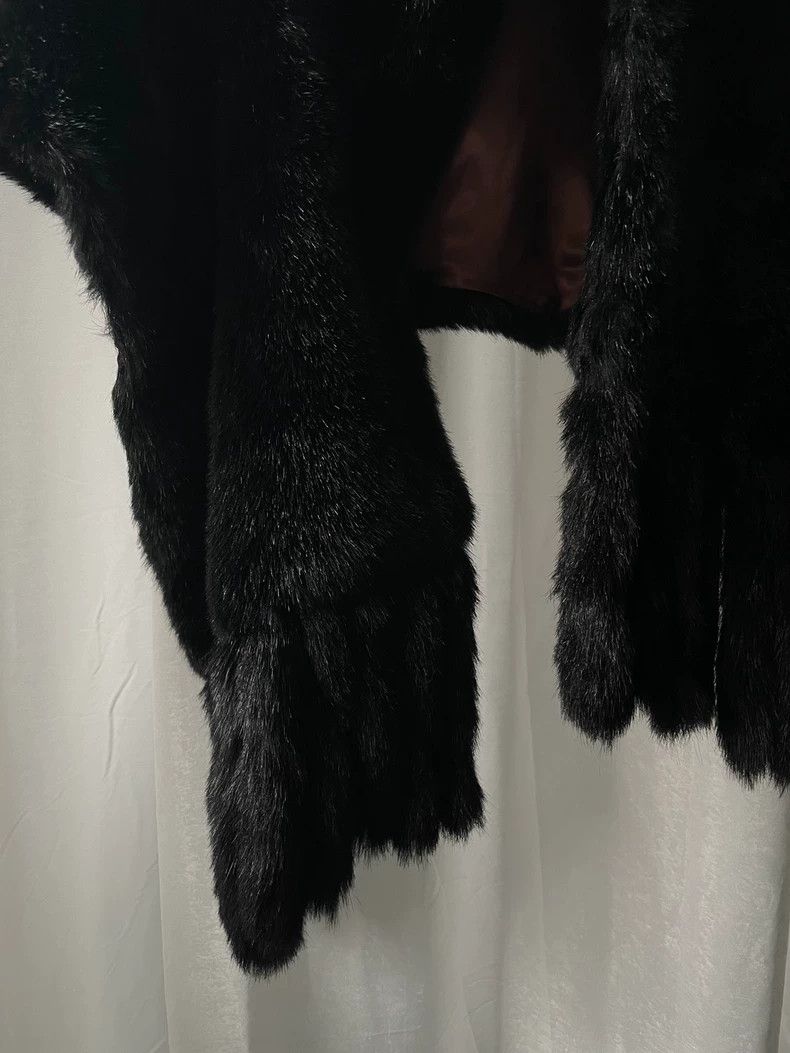 Comme des Garcons Comme des Garçons Medieval Black Fur Fringed Shawl Size ONE SIZE - 3 Thumbnail
