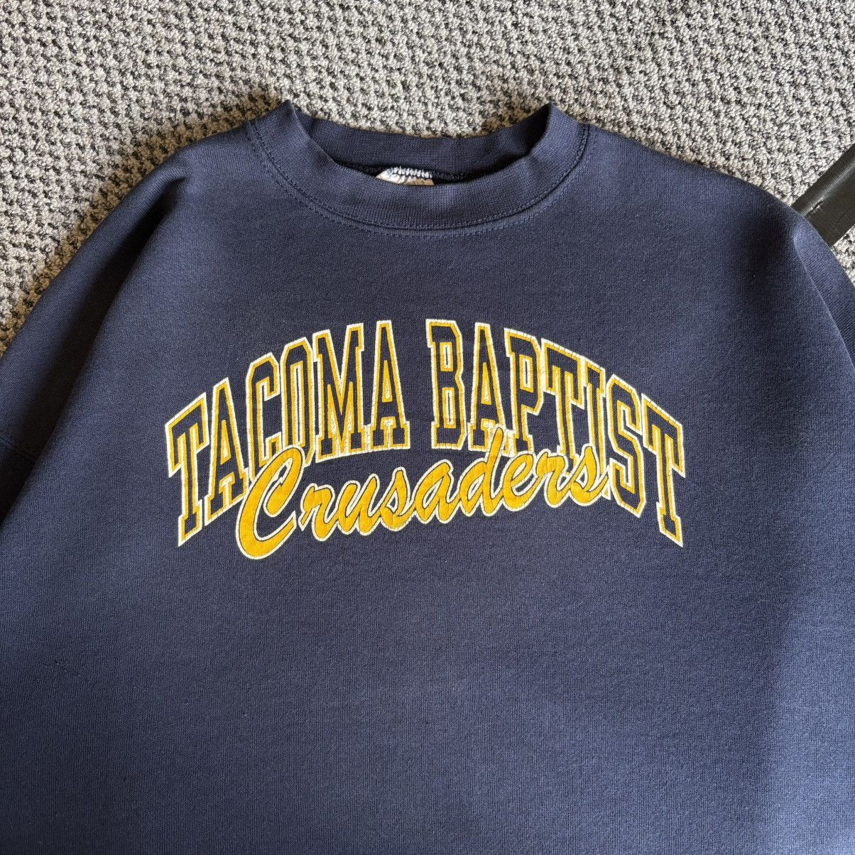Tultex Vintage Tultex Tacoma Baptist Crusaders Size US XL / EU 56 / 4 - 2 Thumbnail