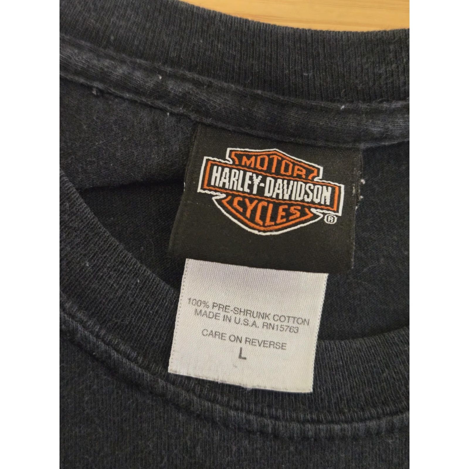 Harley Davidson Harley-Davidson Shirt Mens Large Black Las Vegas Clown Graphic Long Sleeve 2007 USA Size US L / EU 52-54 / 3 - 4 Thumbnail