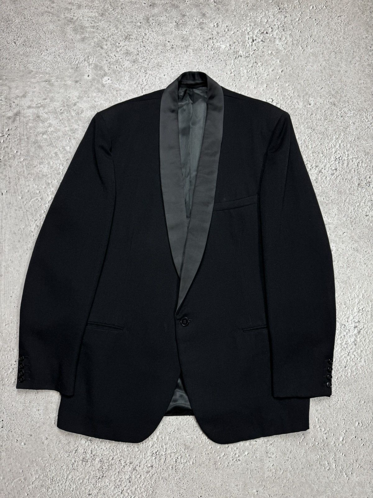 Other Burton Vintage Burton Tuxedo Blazer Satin Shawl Collar 52 Size US L / EU 52-54 / 3 - 1 Thumbnail