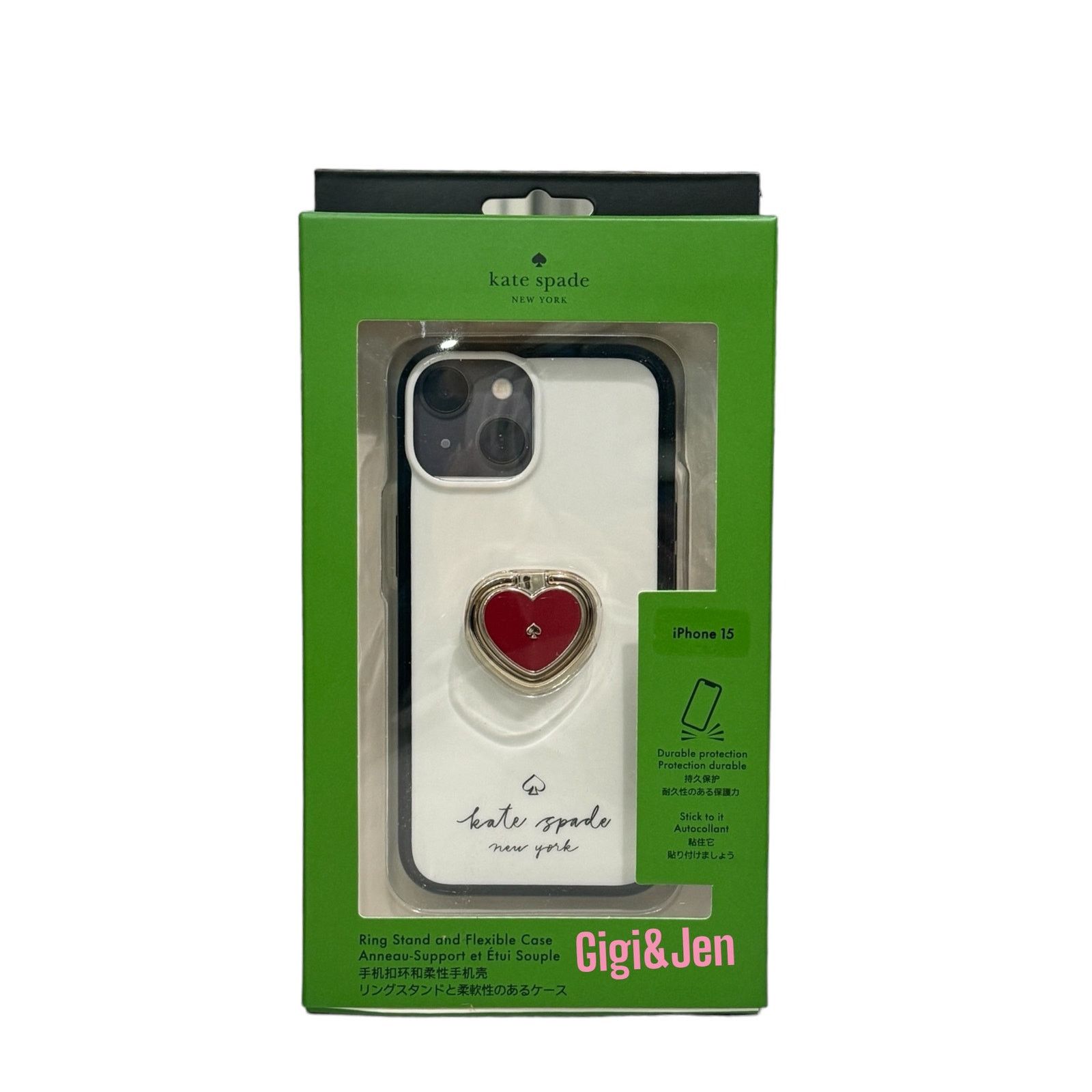 Kate Spade Kate Spade Heart Stability Ring Phone 15 Case i Size ONE SIZE - 1 Thumbnail