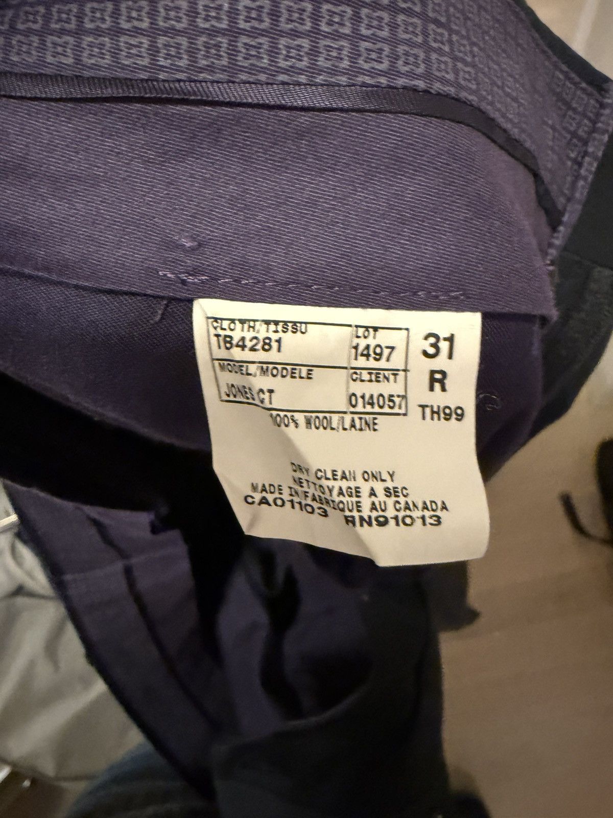 Ted Baker Dark Navy Tom Ford Suit Size 38R - 9 Thumbnail