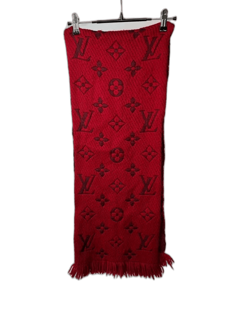 Louis Vuitton Louis Vuitton Red Scarf with Logo Design-yf Size ONE SIZE - 1 Thumbnail