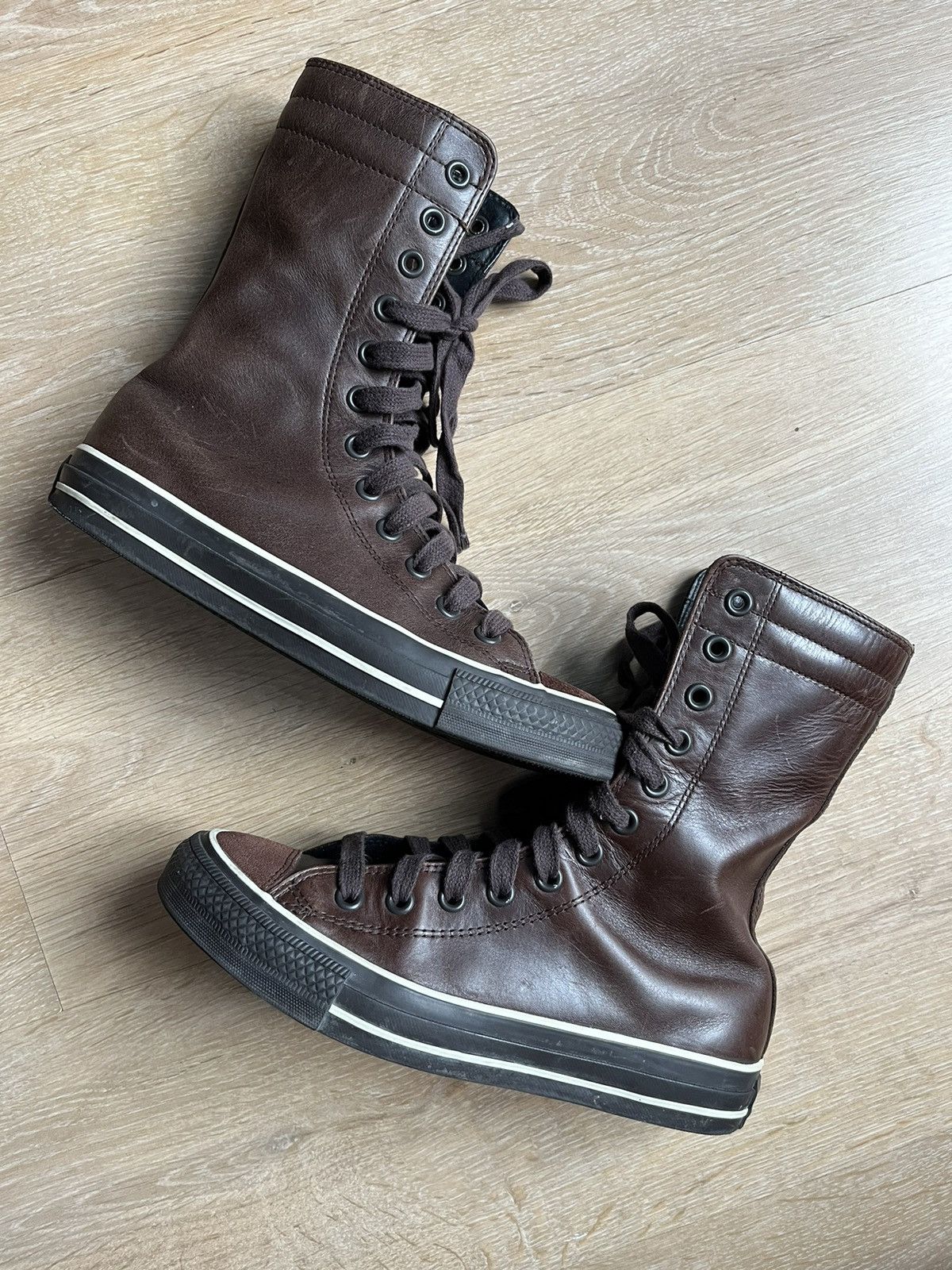 Converse Converse fur suede biker vintage hight leather moto boots Size US 8 / IT 38 - 1 Thumbnail