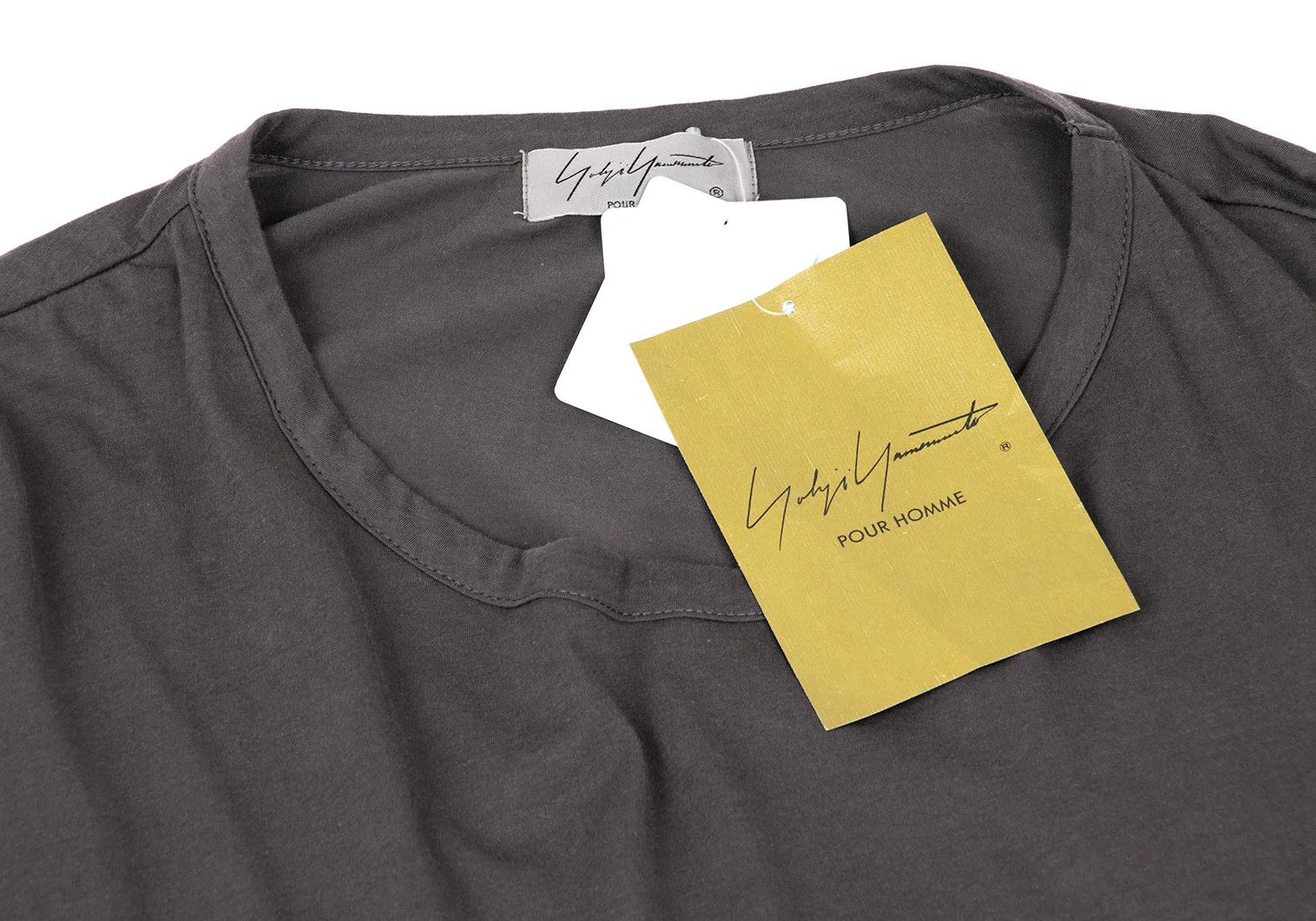 Yohji Yamamoto Yohji Yamamoto Cotton Long Cut-Sew Charcoal 3 Size US L / EU 52-54 / 3 - 3 Thumbnail