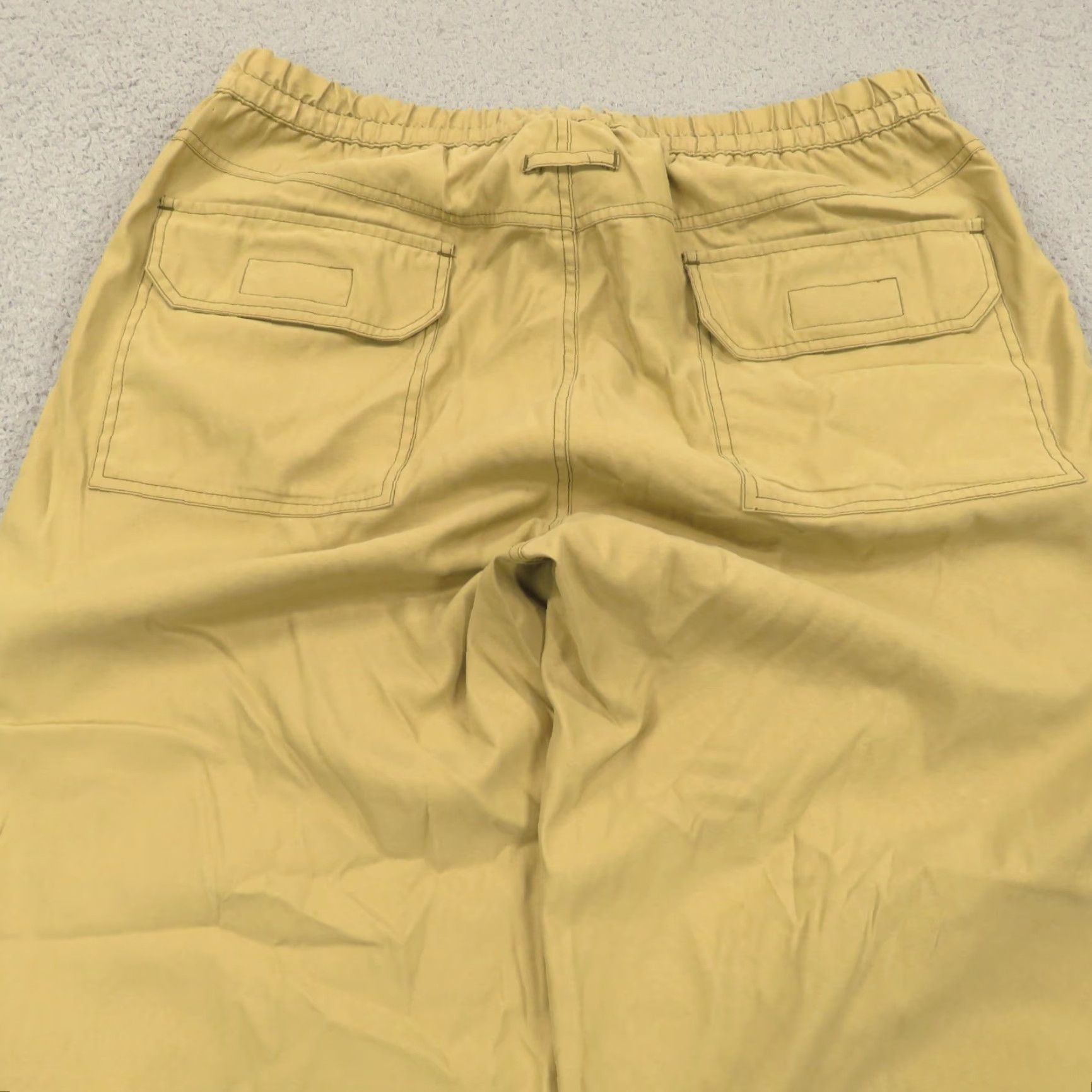 Guess VINTAGE Baggy Cargo Pants Mens Large 90s Grunge Wide-Leg Beige GUESS Cargo Pocket 5-Pocket Size US 33 - 5 Thumbnail