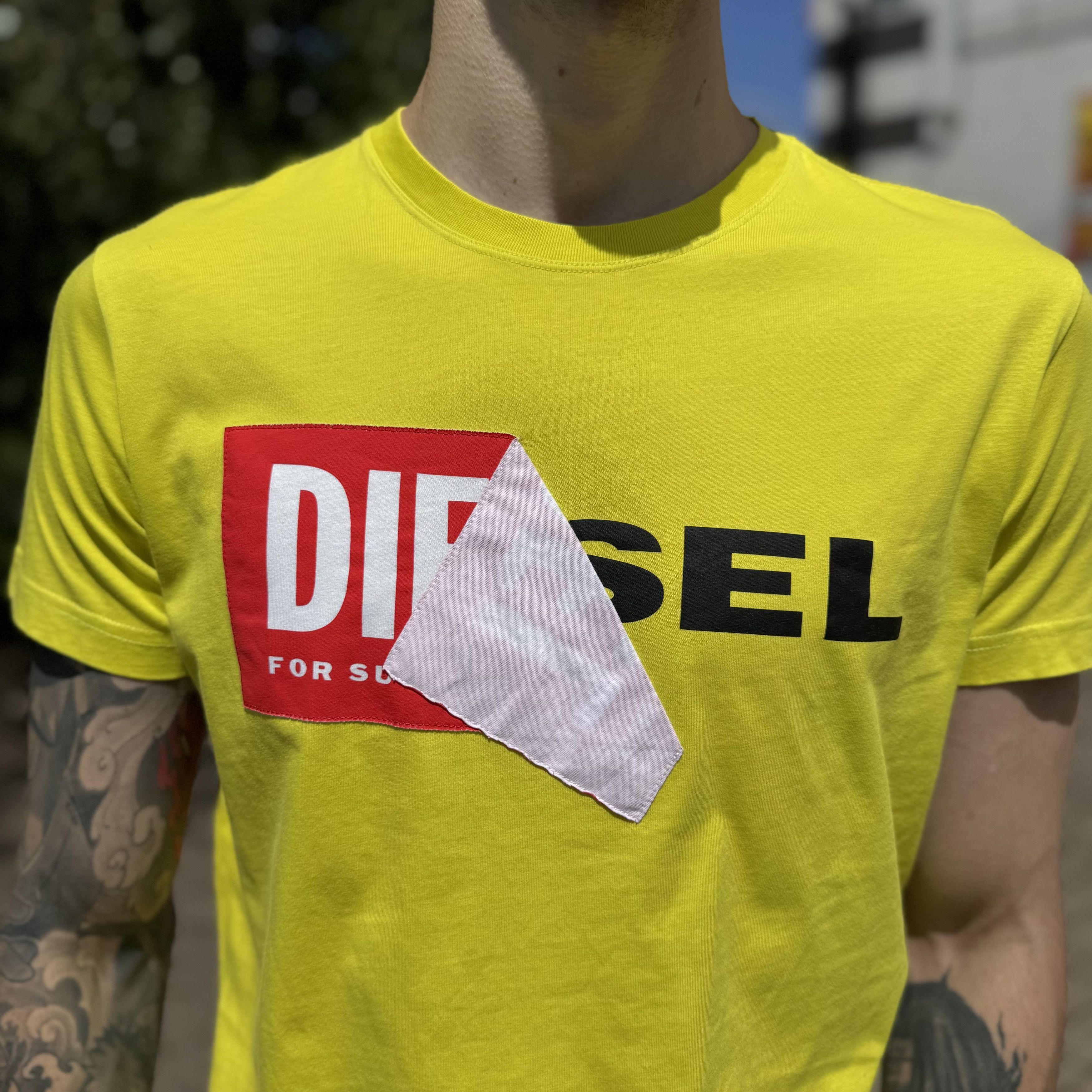 Diesel Vintage Diesel Double Big Logo T-Shirt Size US M / EU 48-50 / 2 - 3 Thumbnail