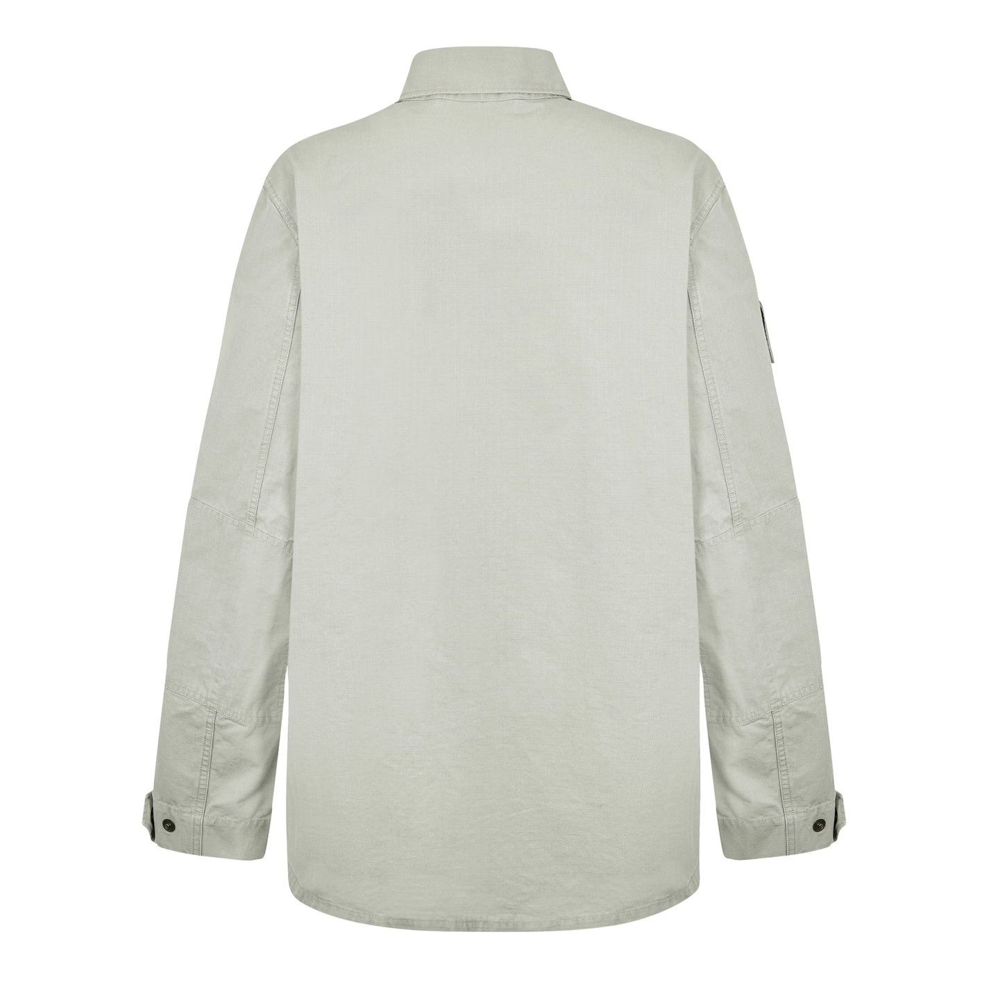 Balenciaga o1g2r1mq0226 Military Long Sleeve Shirt In Beige Size US XL / EU 56 / 4 - 2 Thumbnail