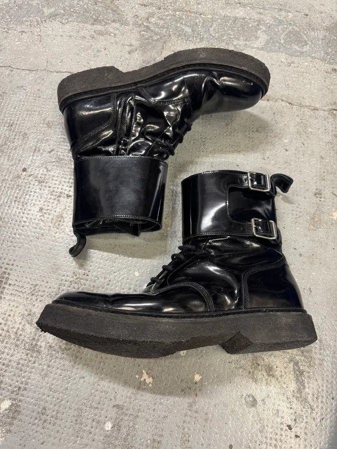 Balmain AW2015 Balmain H&M Black Ankle Leather Boots Size US 11 / EU 44 - 4 Thumbnail