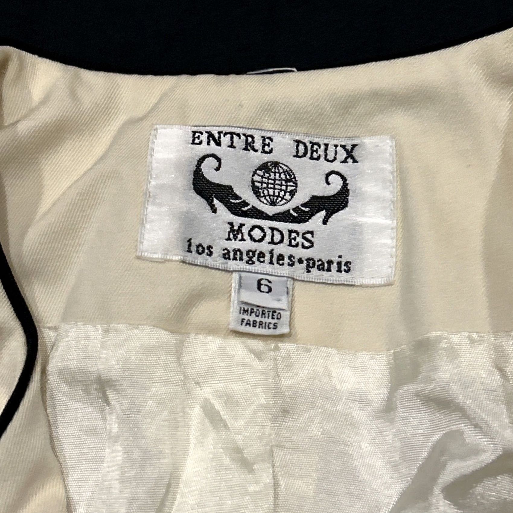 Vintage VINTAGE Entre Deux White Military Field Jacket Womens 6 Blazer A23 Size M / US 6-8 / IT 42-44 - 4 Thumbnail