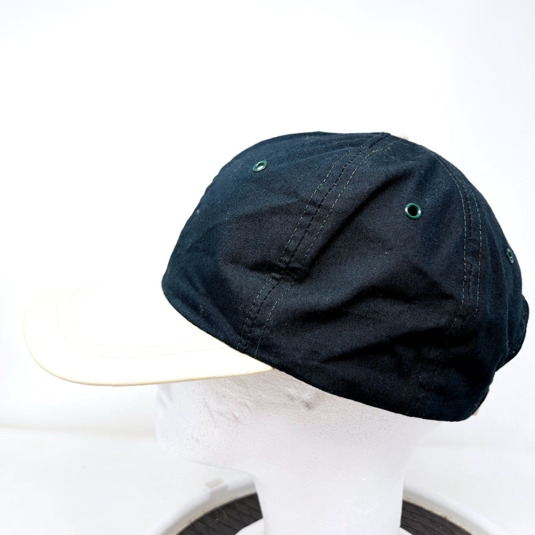 American Eagle Outfitters VINTAGE American Eagle Outfitters Hat Cap Black Adjustable Strap Made In USA Baseball Cap Men One Size Black 90s USA Adjustable Mens Size ONE SIZE - 5 Thumbnail