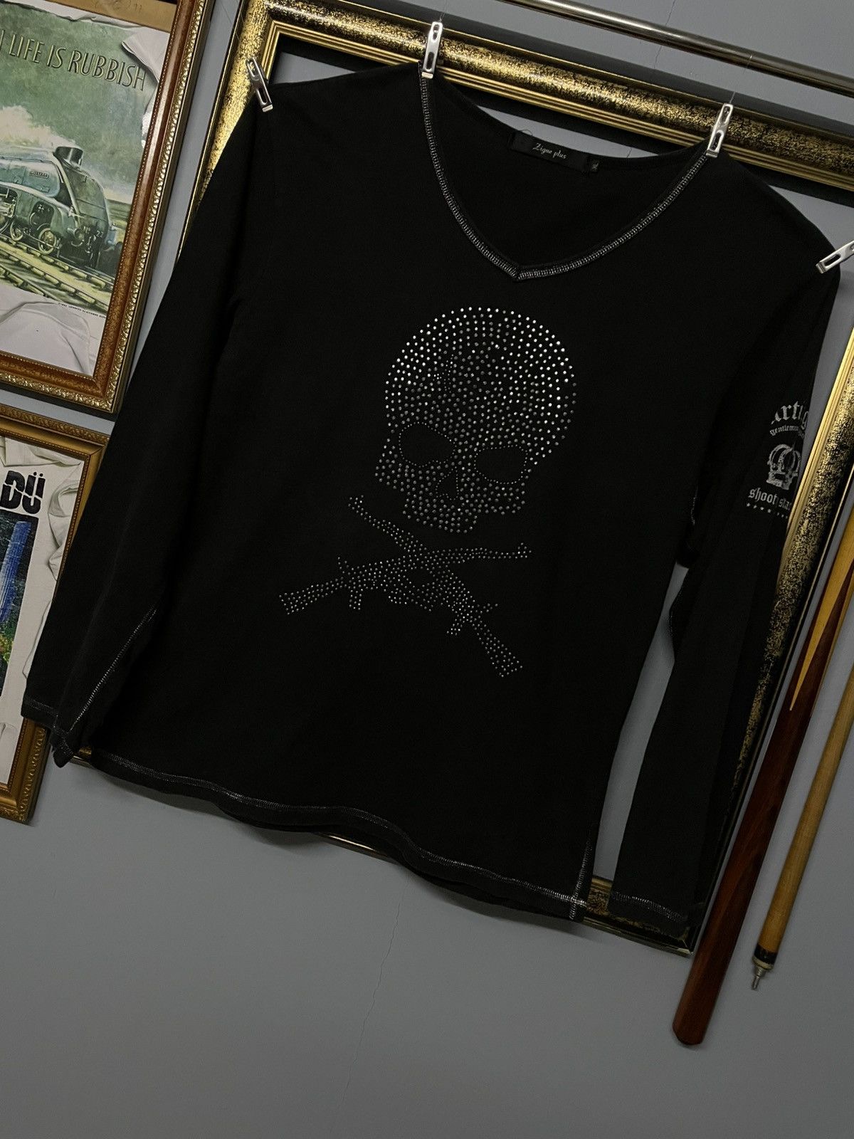 Designer × Japanese Brand × Vintage Vintage 90s Japan Designer Zigue Plus Autonomus Skull Faded Size US M / EU 48-50 / 2 - 3 Thumbnail