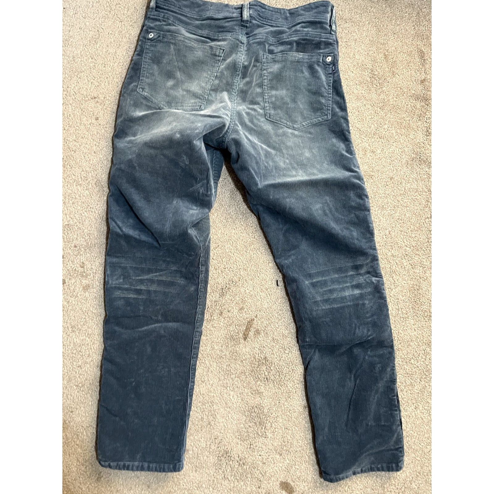 Anthropologie VINTAGE Anthropologie PILCRO CORDUROY JEANS DENIM BLUE SZ 27 Slim Boyfriend Crop Womens Jeans Stretch 90s Size 27" / US 4 / IT 40 - 3 Thumbnail