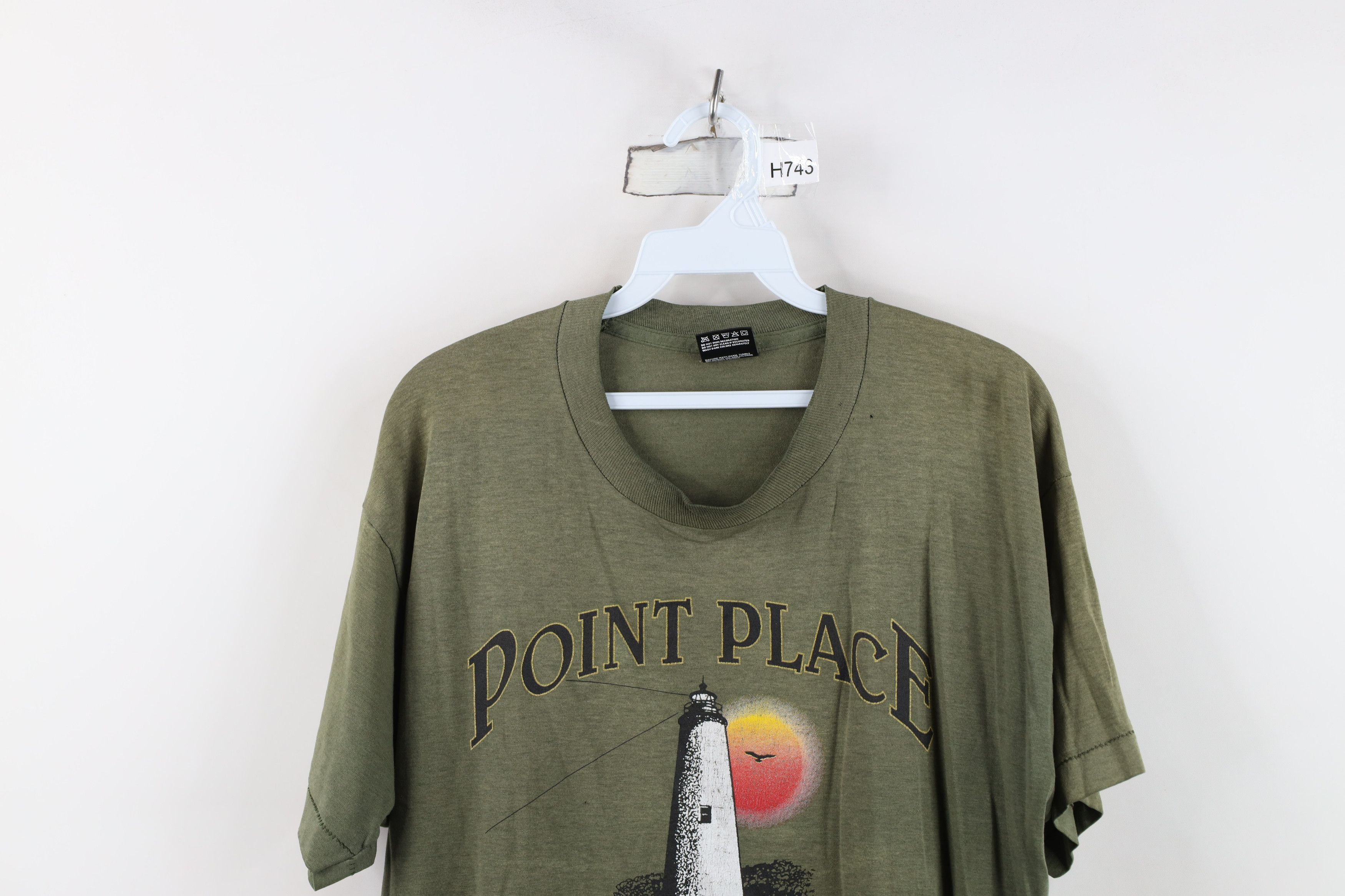 Vintage Vintage 90s Streetwear Place Ohio Lighthouse T-Shirt USA Size US L / EU 52-54 / 3 - 2 Thumbnail