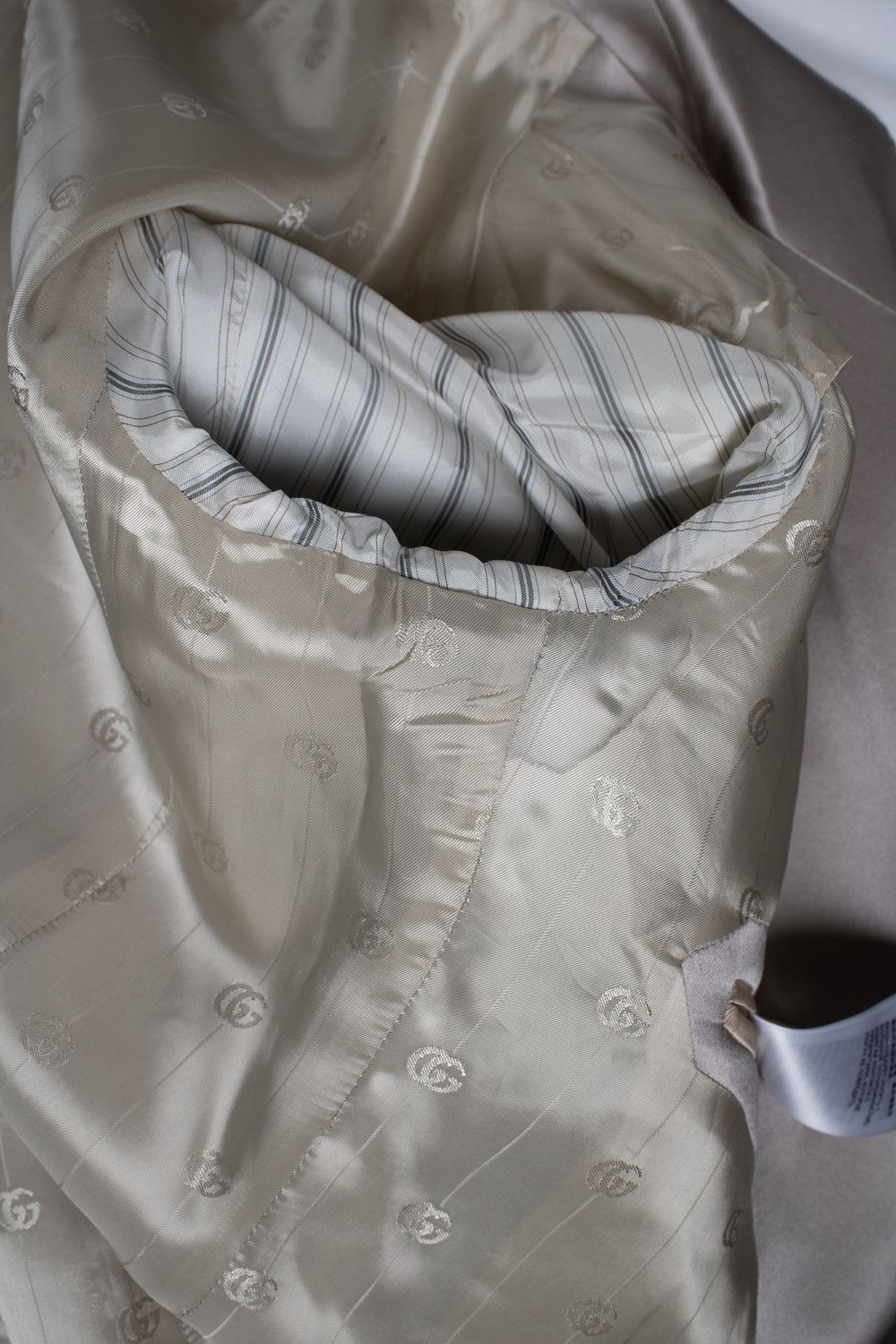 Gucci Gucci, satin double breasted blazer in light pink Size 54R - 7 Thumbnail