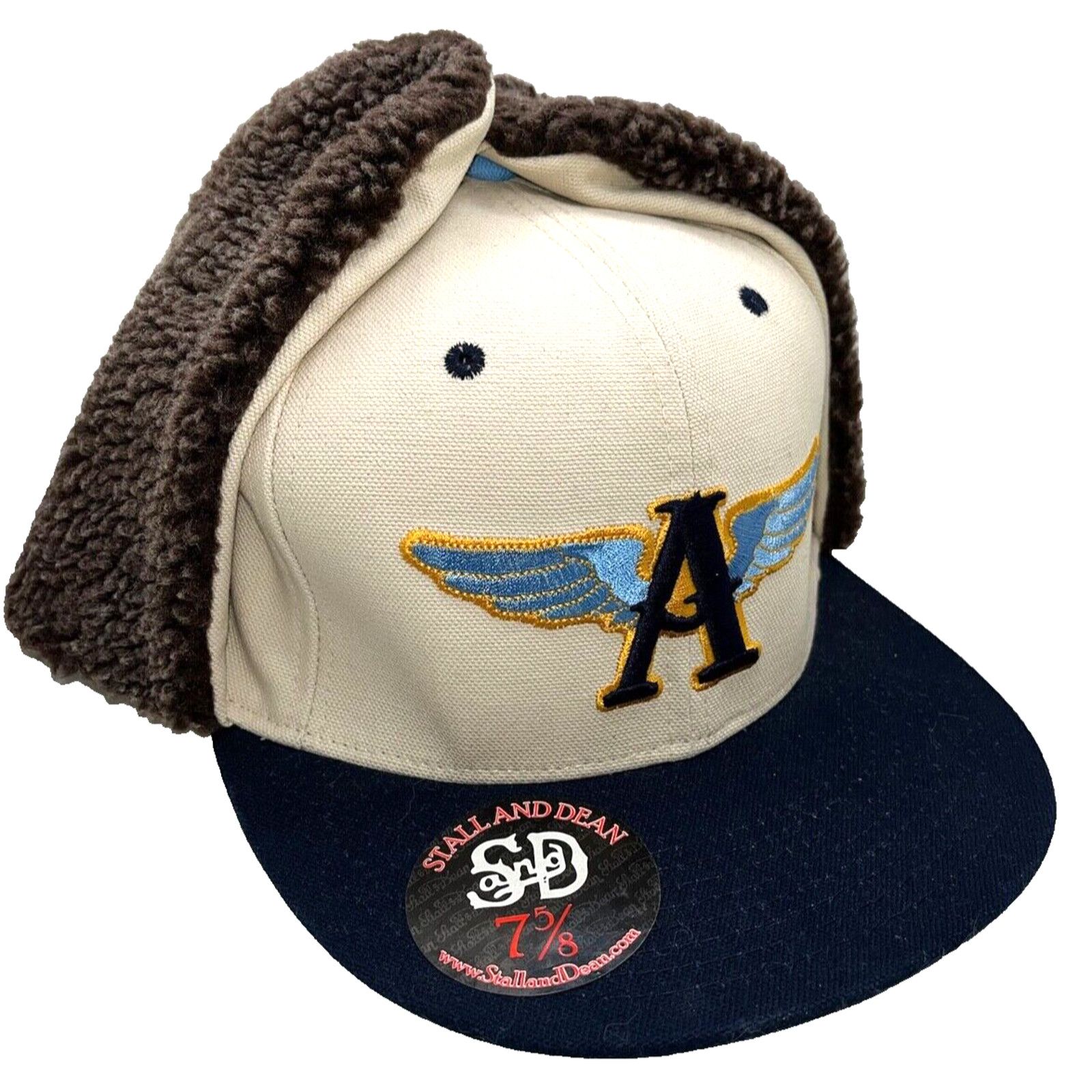 Stall and Dean Stall & Dean Aviator Bomber Ear Flap Hat Sz 7 5/8 Winter Cap Size ONE SIZE - 3 Thumbnail