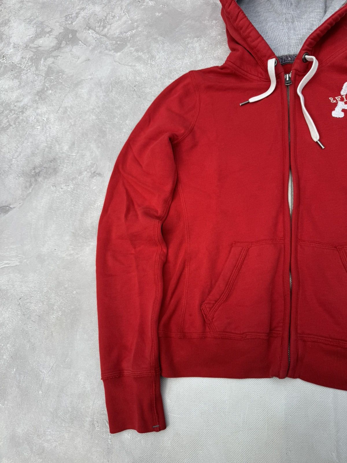 Abercrombie & Fitch Vintage Abercrombie Fitch Y2k Red Zip Hoodie Size M / US 6-8 / IT 42-44 - 8 Thumbnail