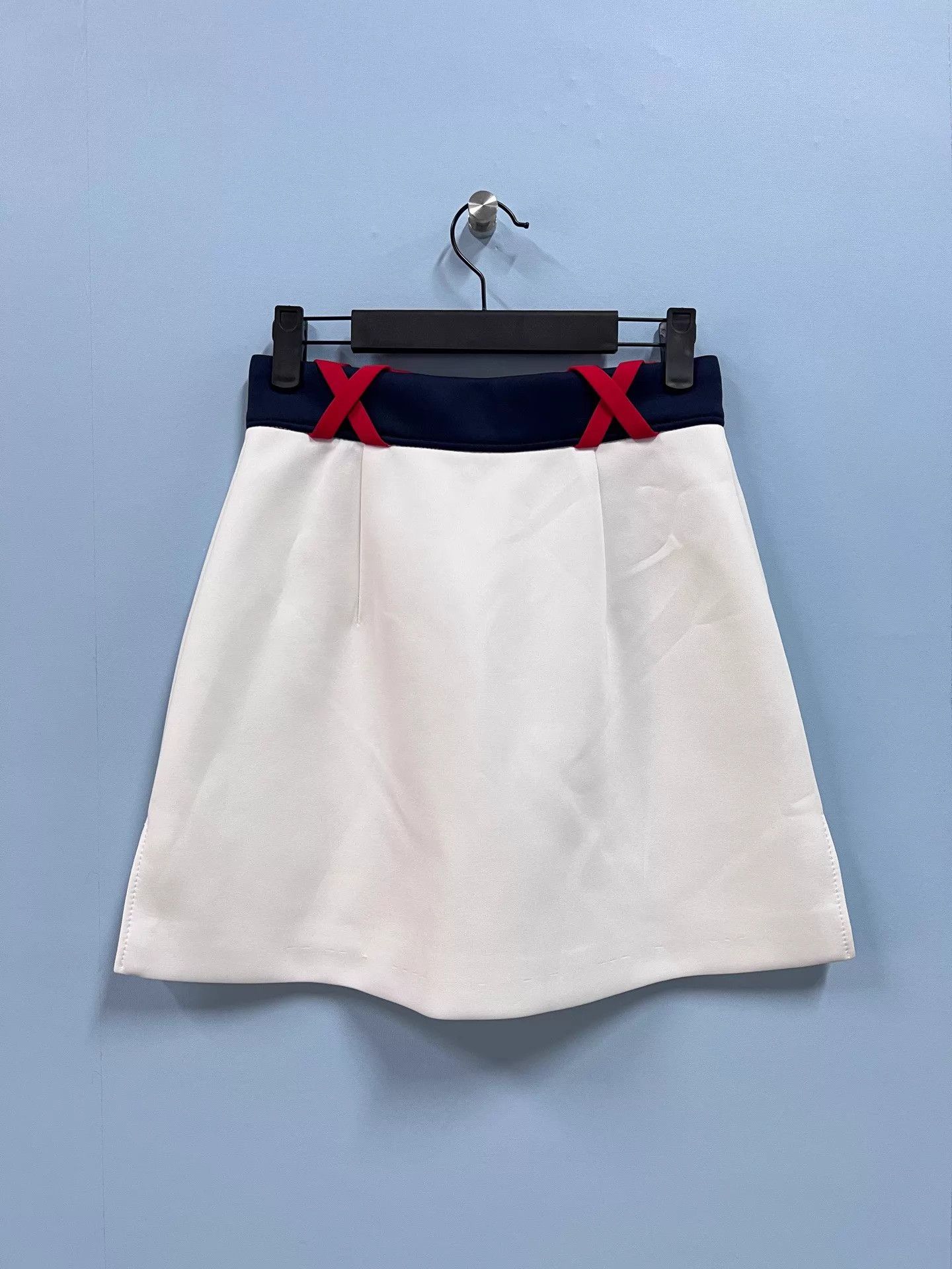 Miu Miu MIU MIU A-line white button short skirt 36 99 new Size 25" / US 0 / IT 36 - 2 Thumbnail