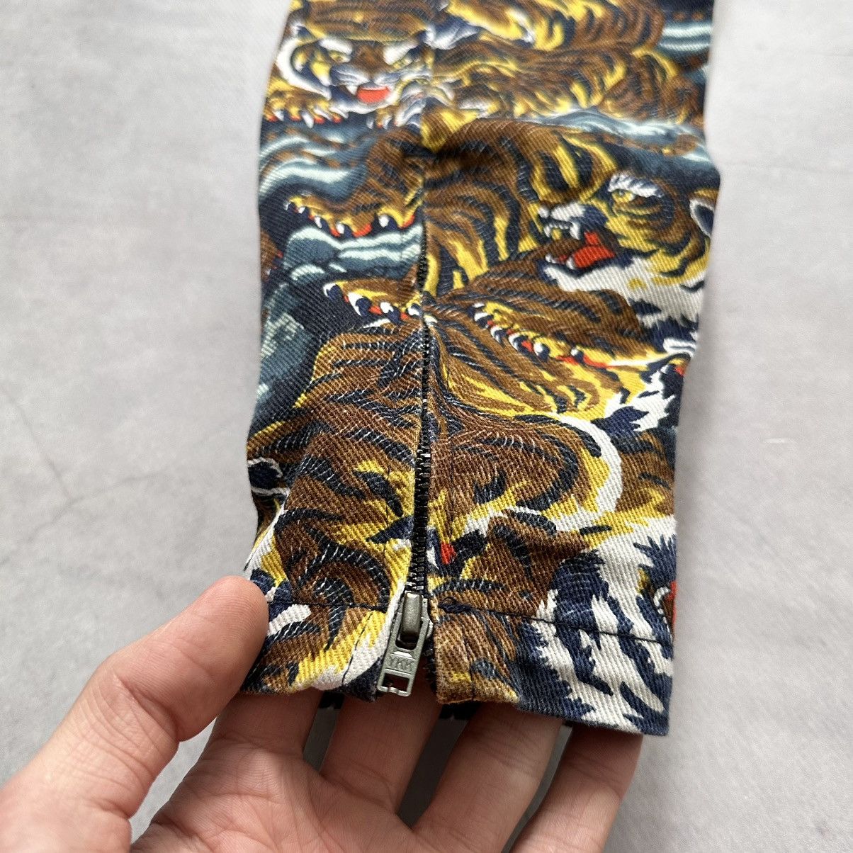 Ed Hardy × Hysteric Glamour × Kenzo RARE Kenzo Vintage Tigers Monogram Jeans Pants Gucci Vibe Size 36" / US 14 / IT 50 - 4 Thumbnail