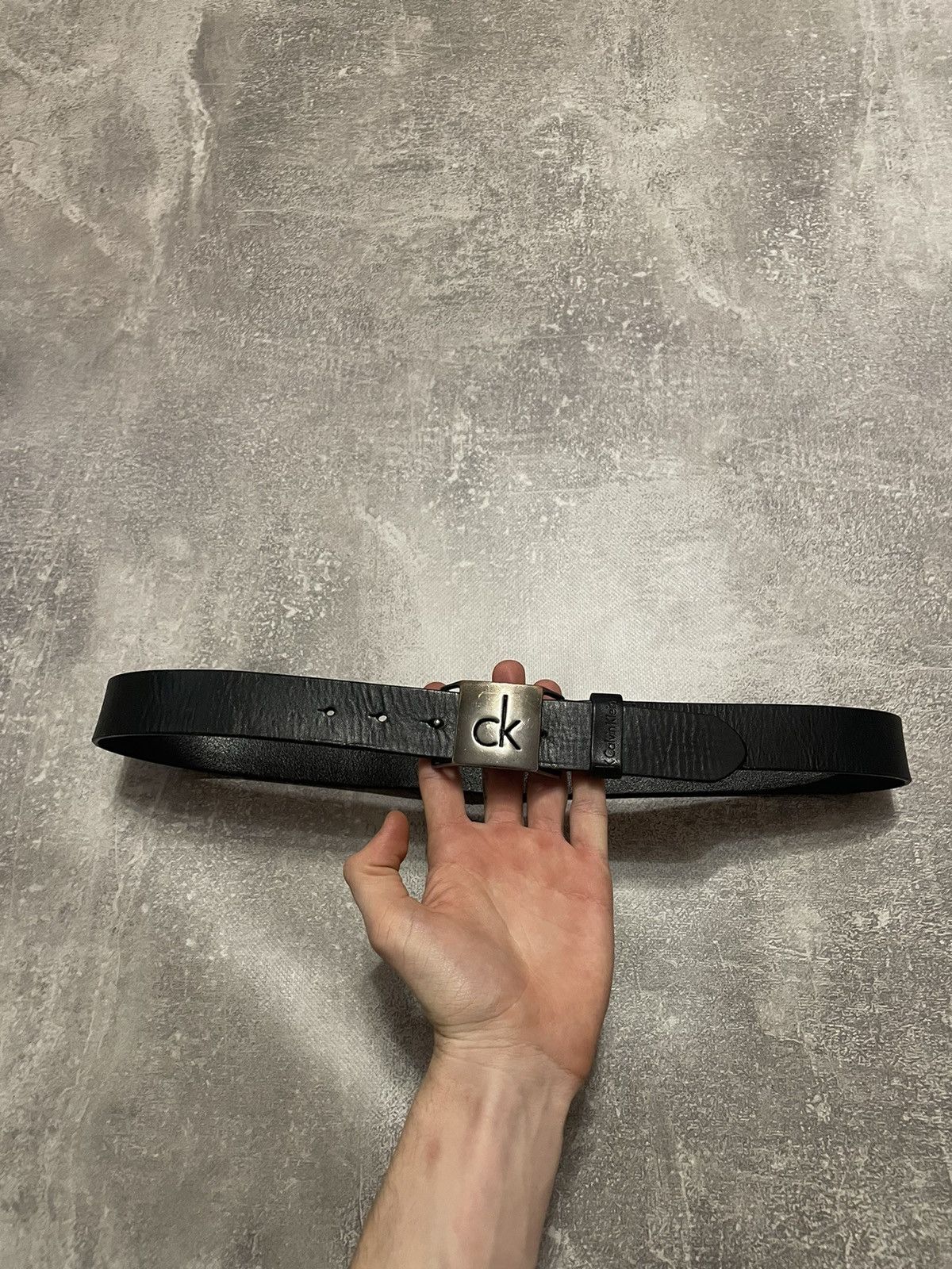 Calvin Klein Vintage Calvin Klein Leather Belt Size ONE SIZE - 2 Thumbnail